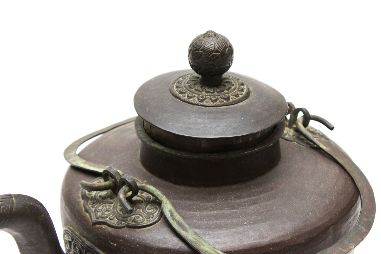 Large Antique Chinese Tea Kettle