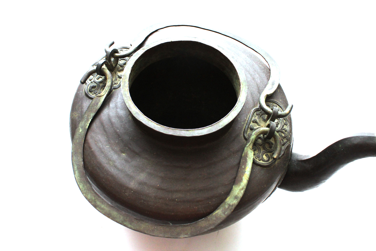 Large Antique Chinese Tea Kettle