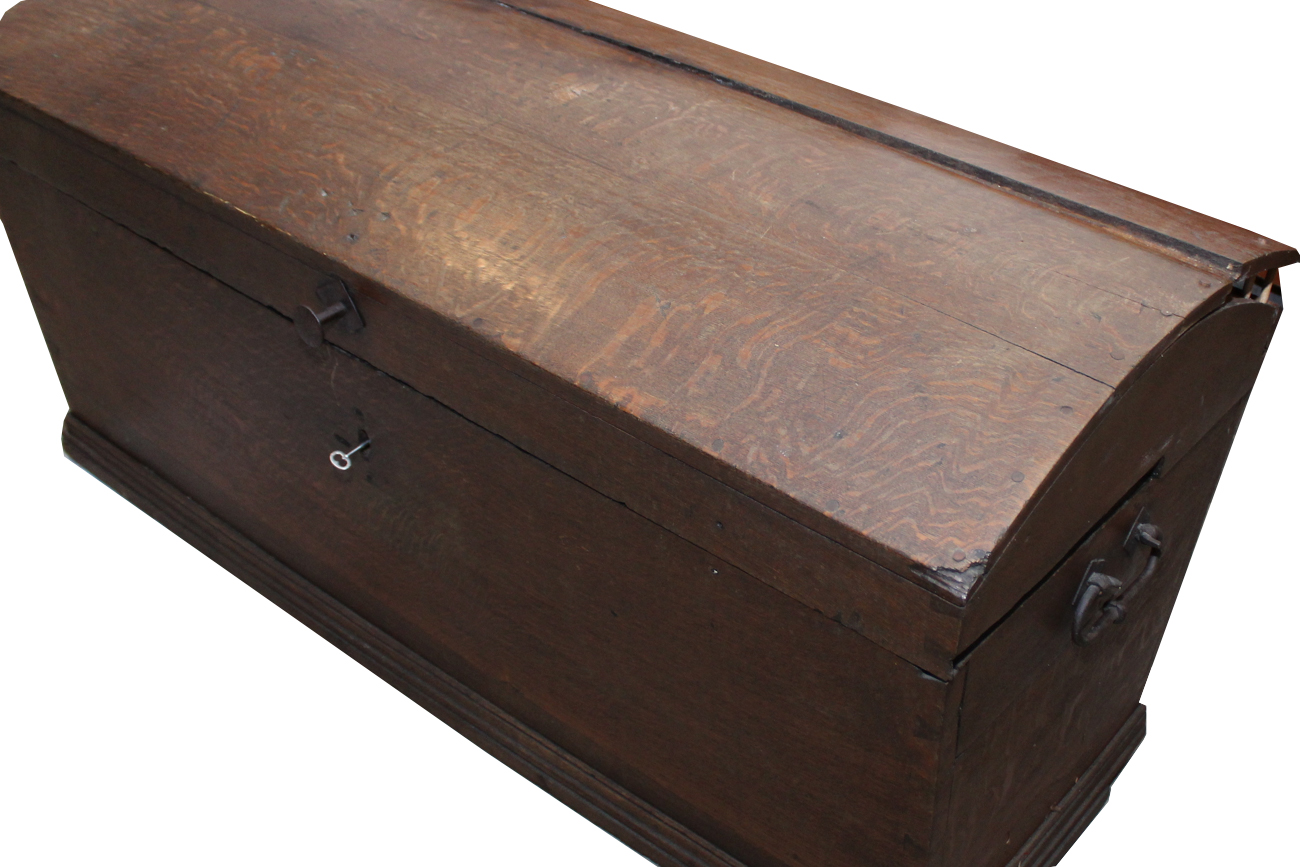 Large Antique Oak Sea Chest