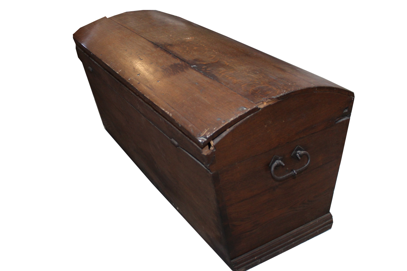 Large Antique Oak Sea Chest