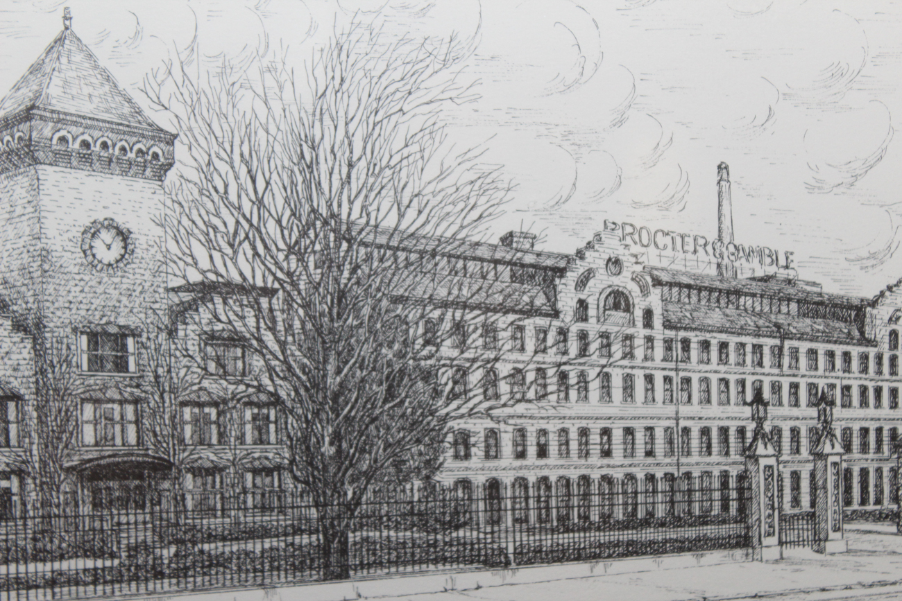 Geneva South Intaglio Print "Ivorydale"