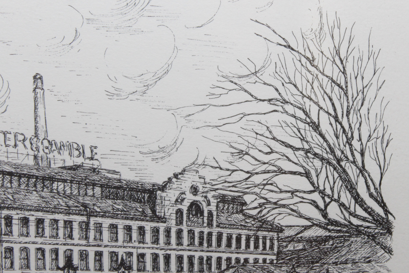 Geneva South Intaglio Print "Ivorydale"