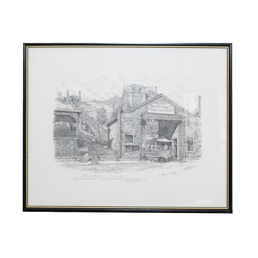 Geneva South Intaglio Print "Clifton Incline"