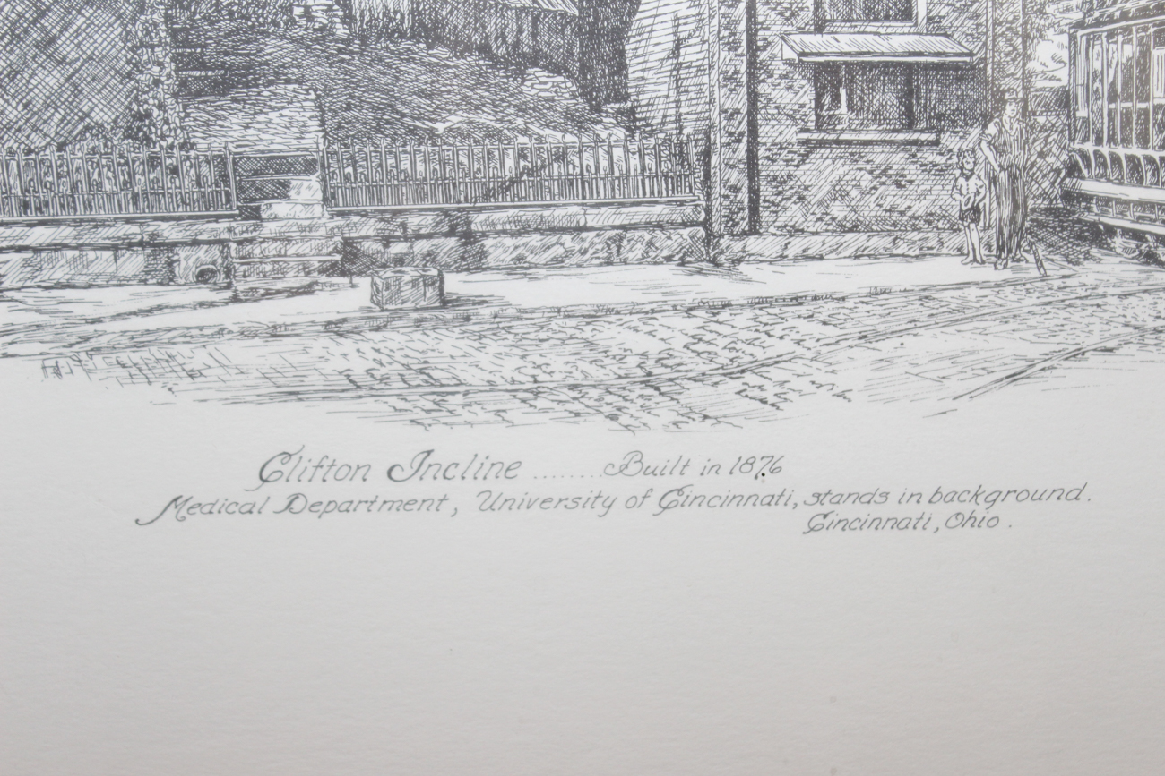 Geneva South Intaglio Print "Clifton Incline"