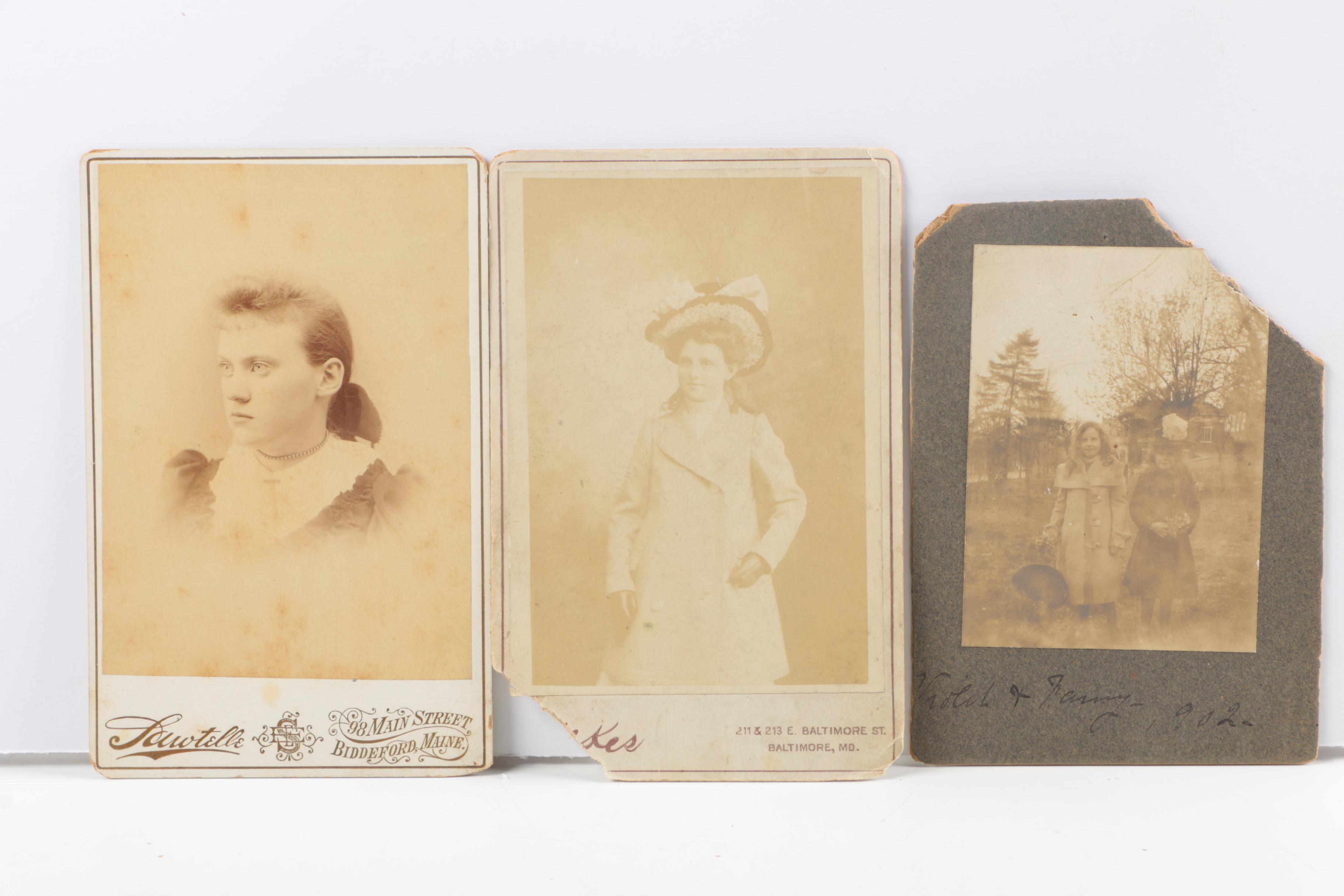 Assortment of Vintage Photography Portraits