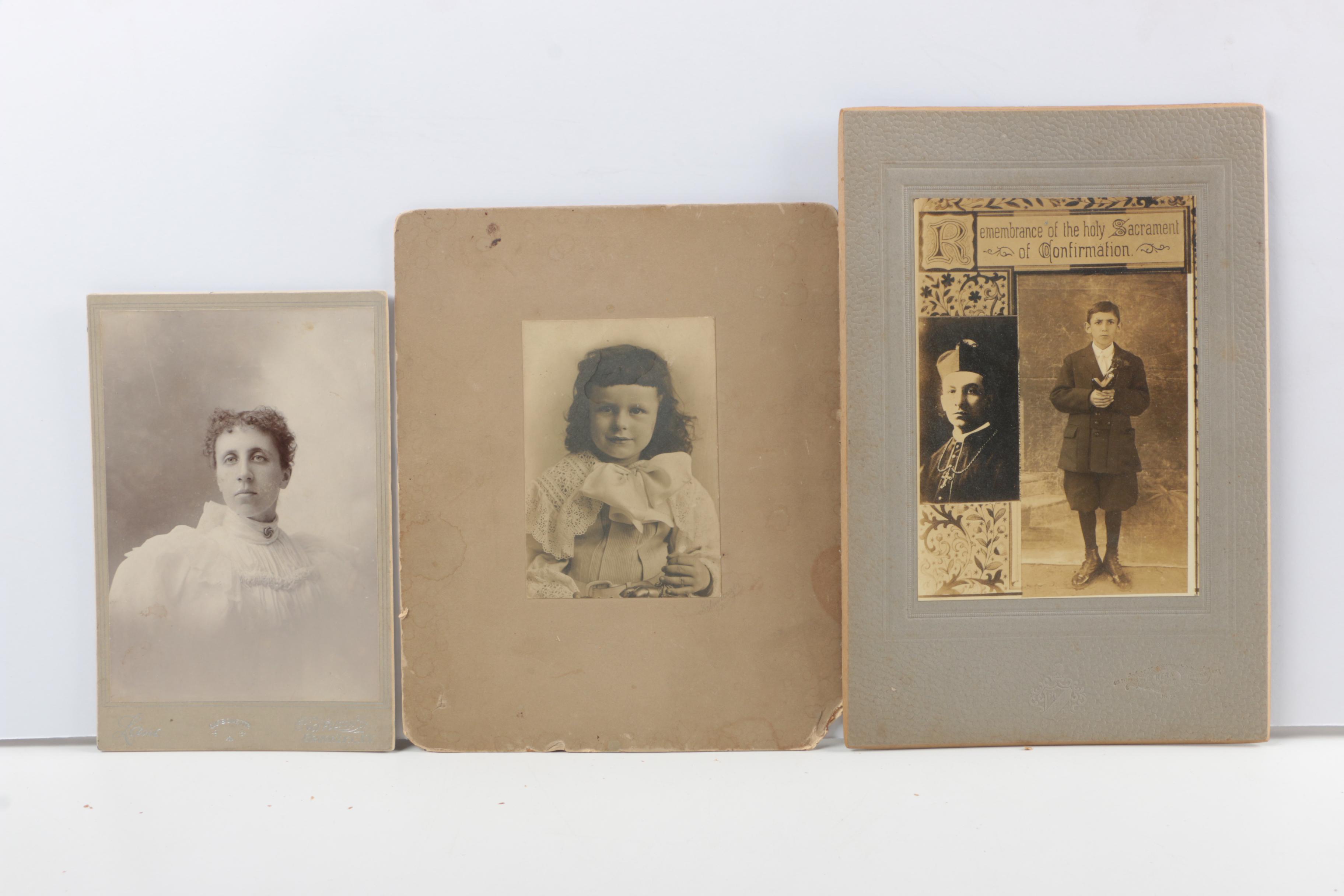 Assortment of Vintage Photography Portraits