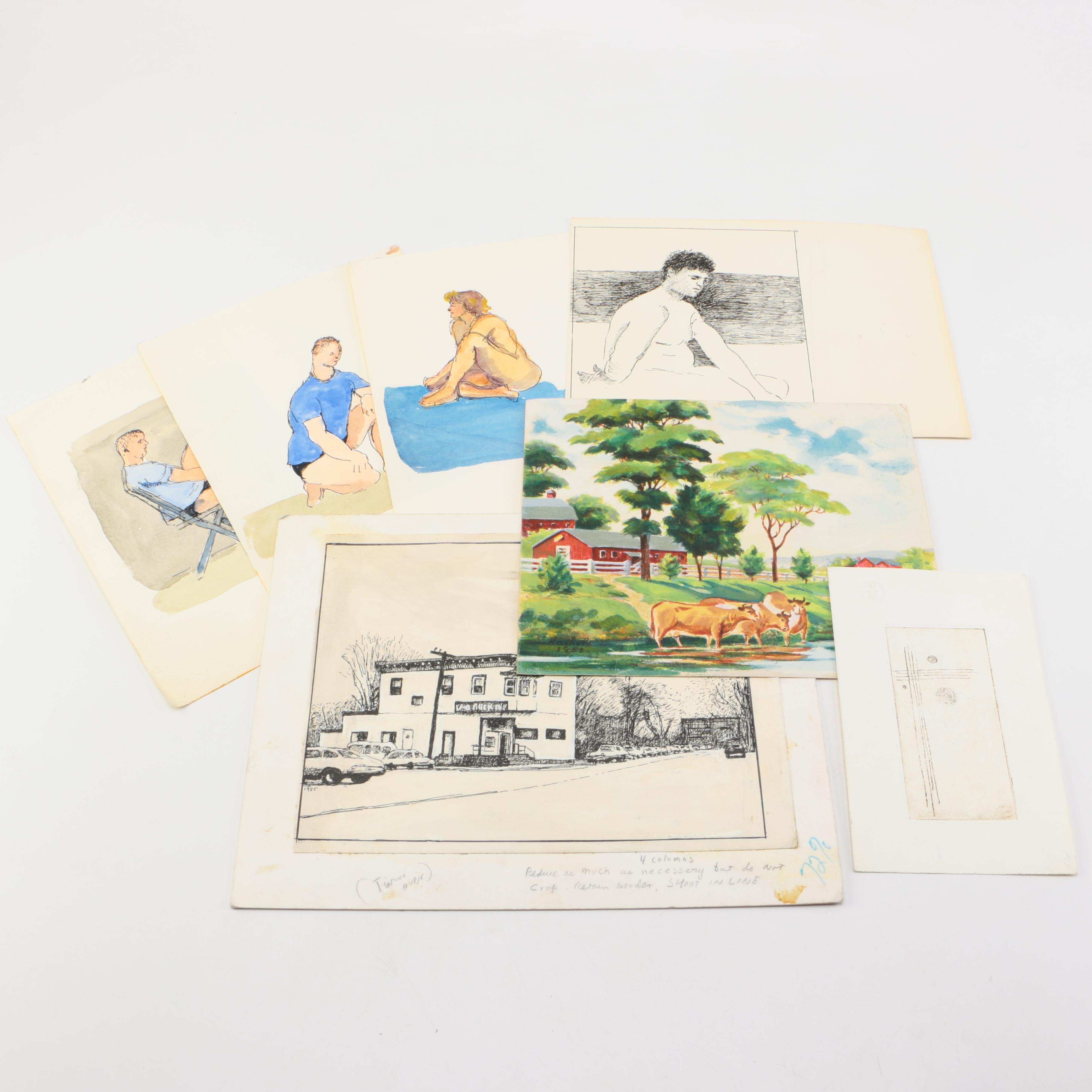 Collection of Drawings and Paintings