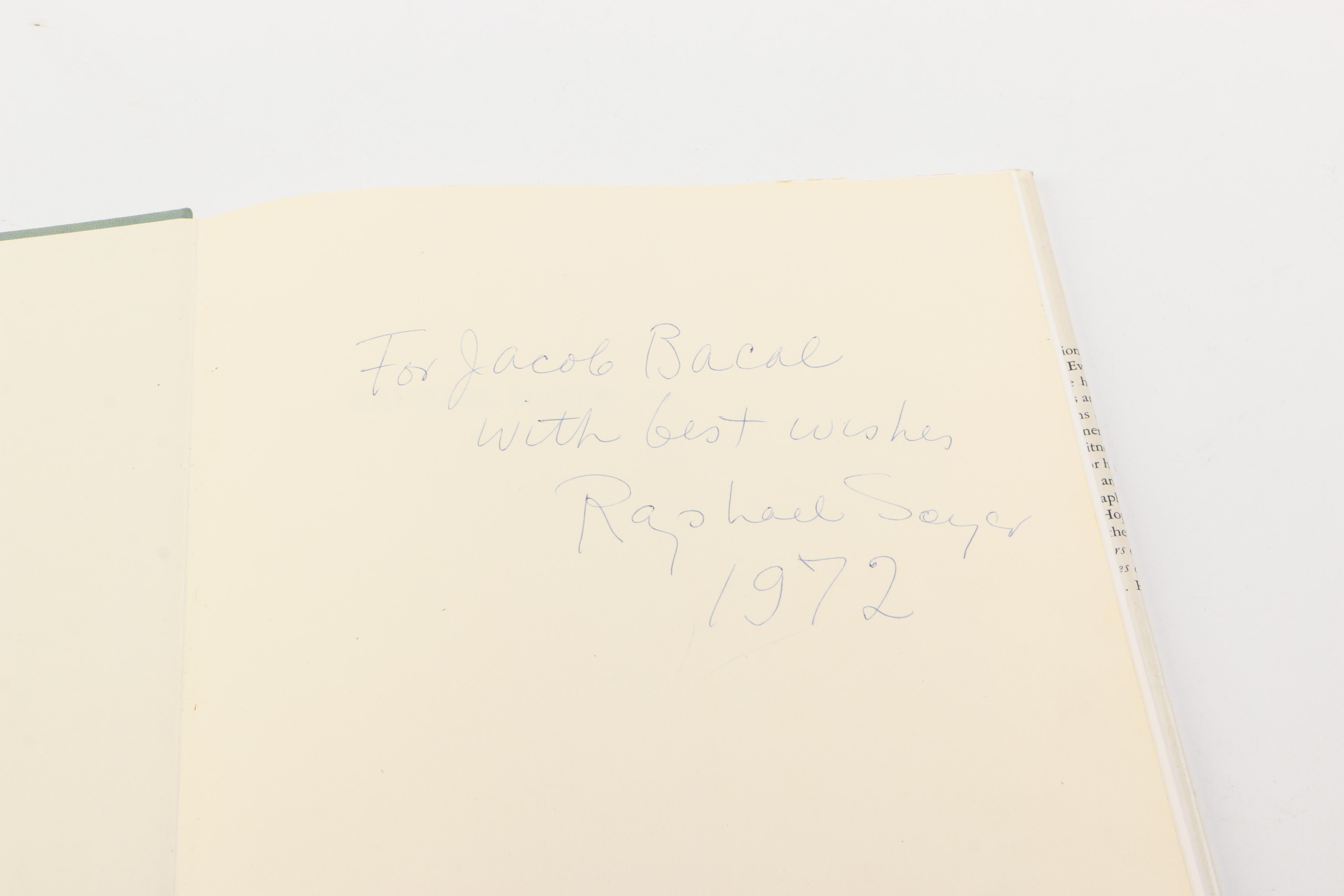 1967 Signed "Raphael Soyer" by Lloyd Goodrich