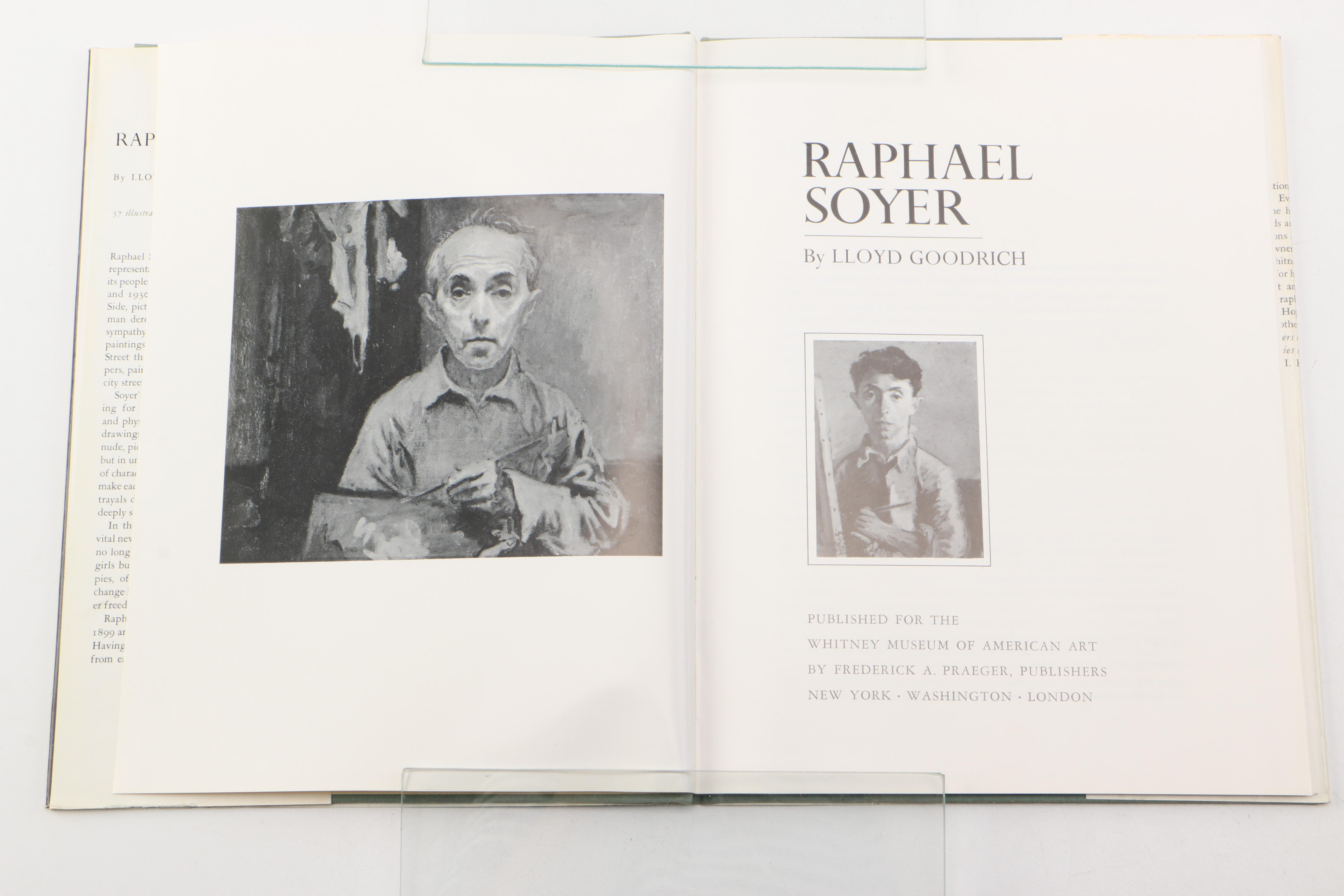 1967 Signed "Raphael Soyer" by Lloyd Goodrich