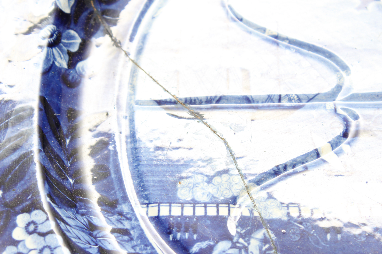 19th Century Clews Staffordshire General Lafayette Platter