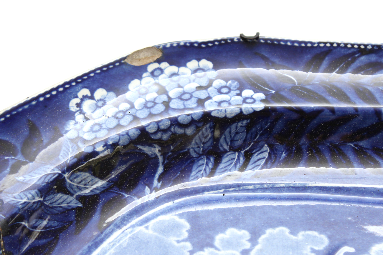 19th Century Clews Staffordshire General Lafayette Platter