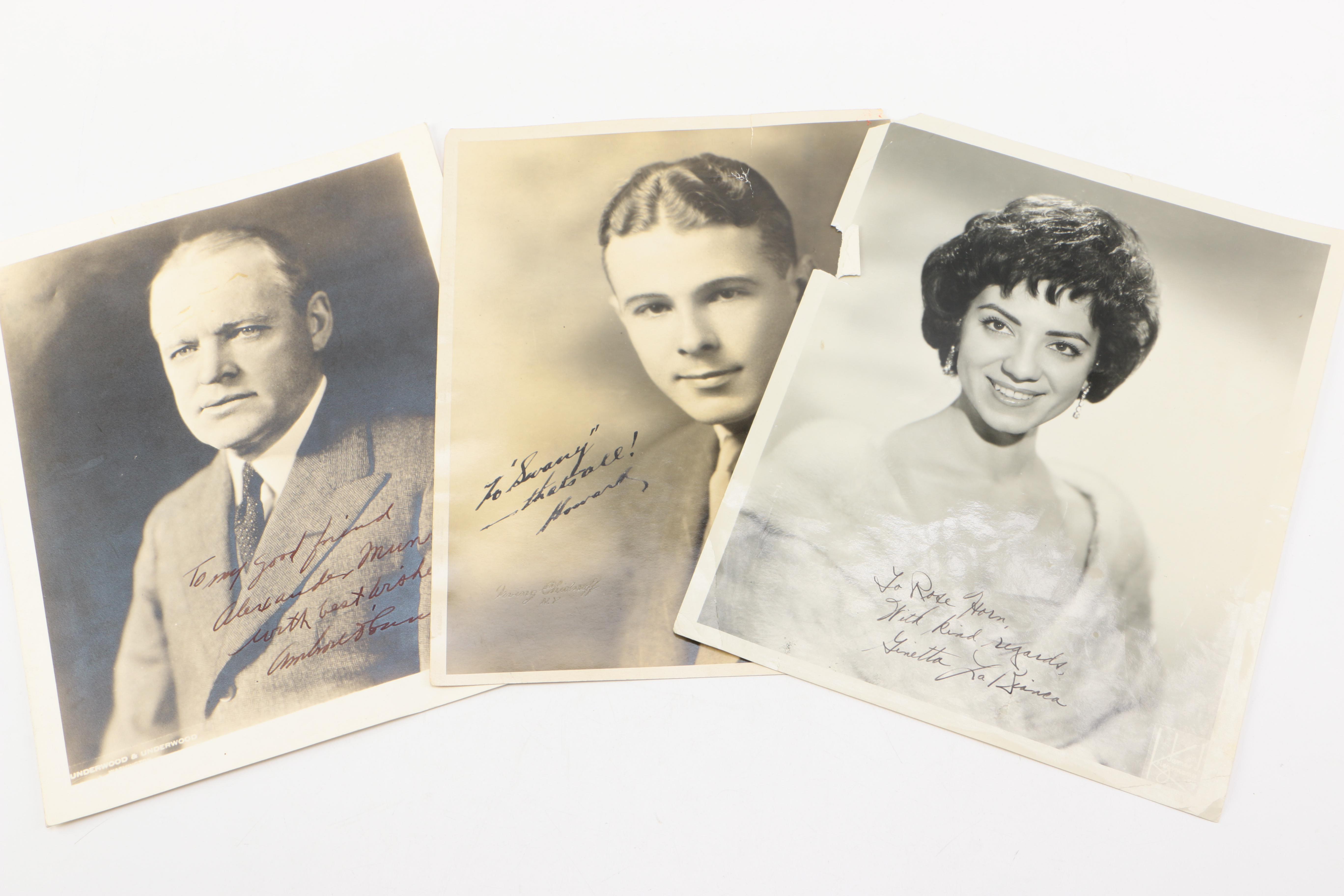 Collection of Vintage Photographs Including Film Production Stills