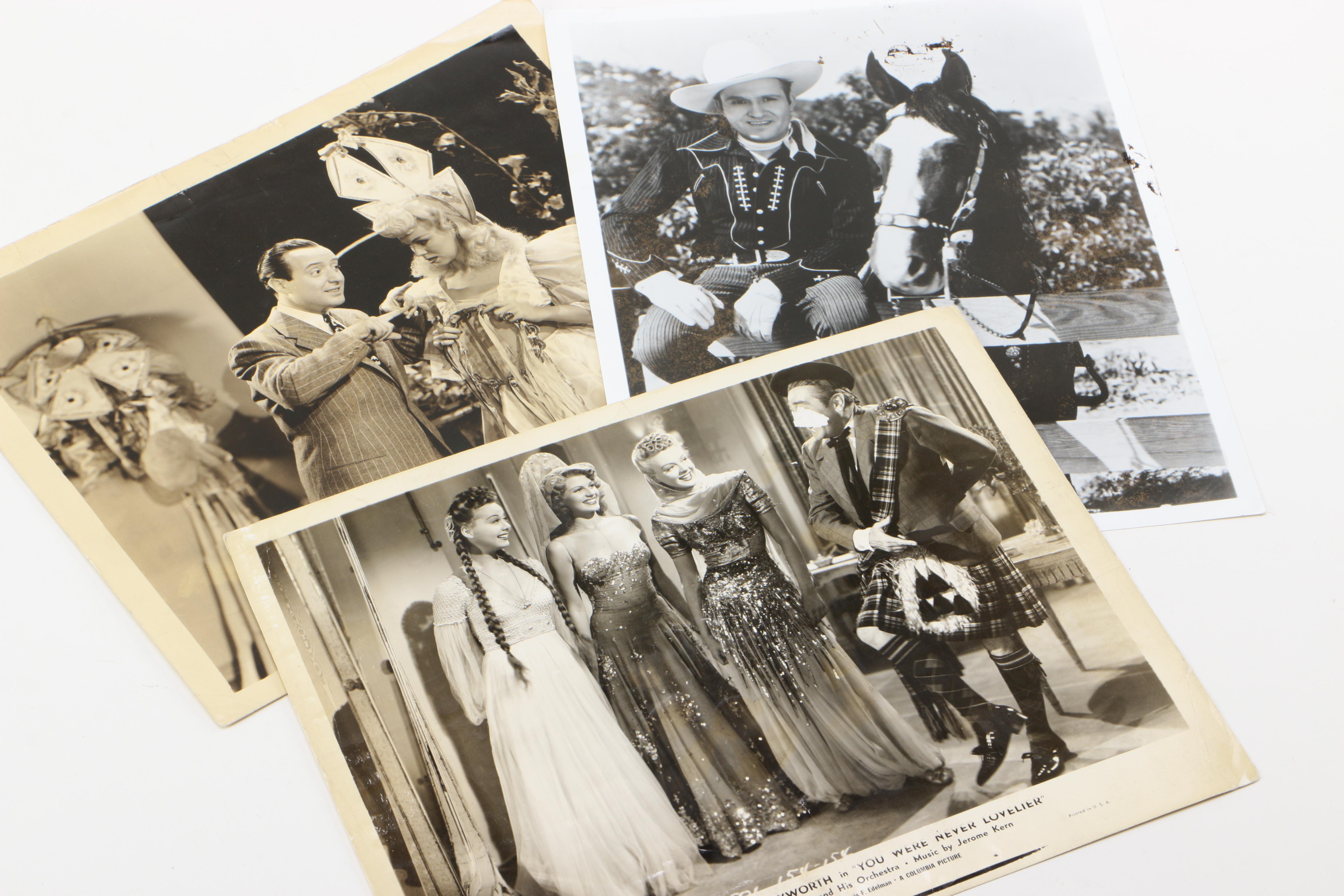 Collection of Vintage Photographs Including Film Production Stills