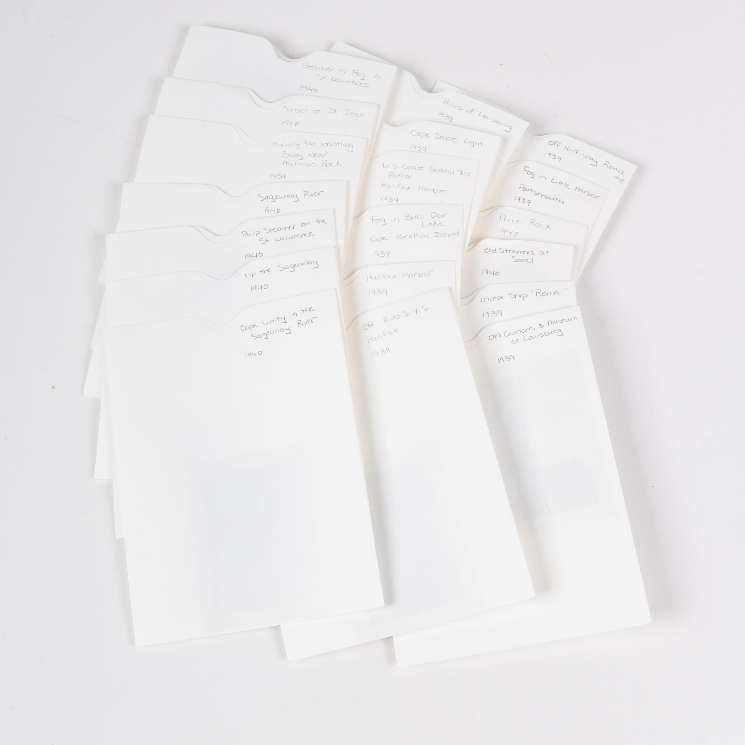 Black and White Silver Gelatin Photographs of Nova Scotia, Circa 1939-1940