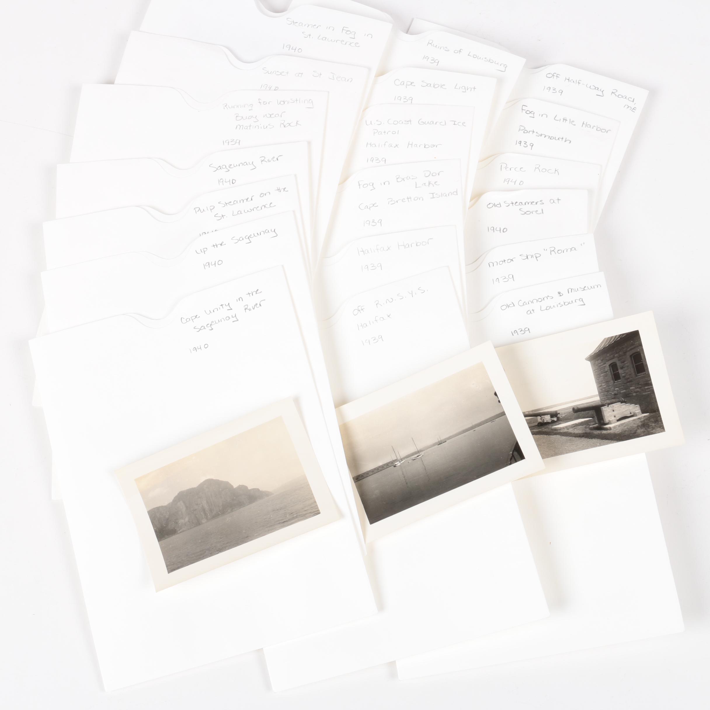 Black and White Silver Gelatin Photographs of Nova Scotia, Circa 1939-1940