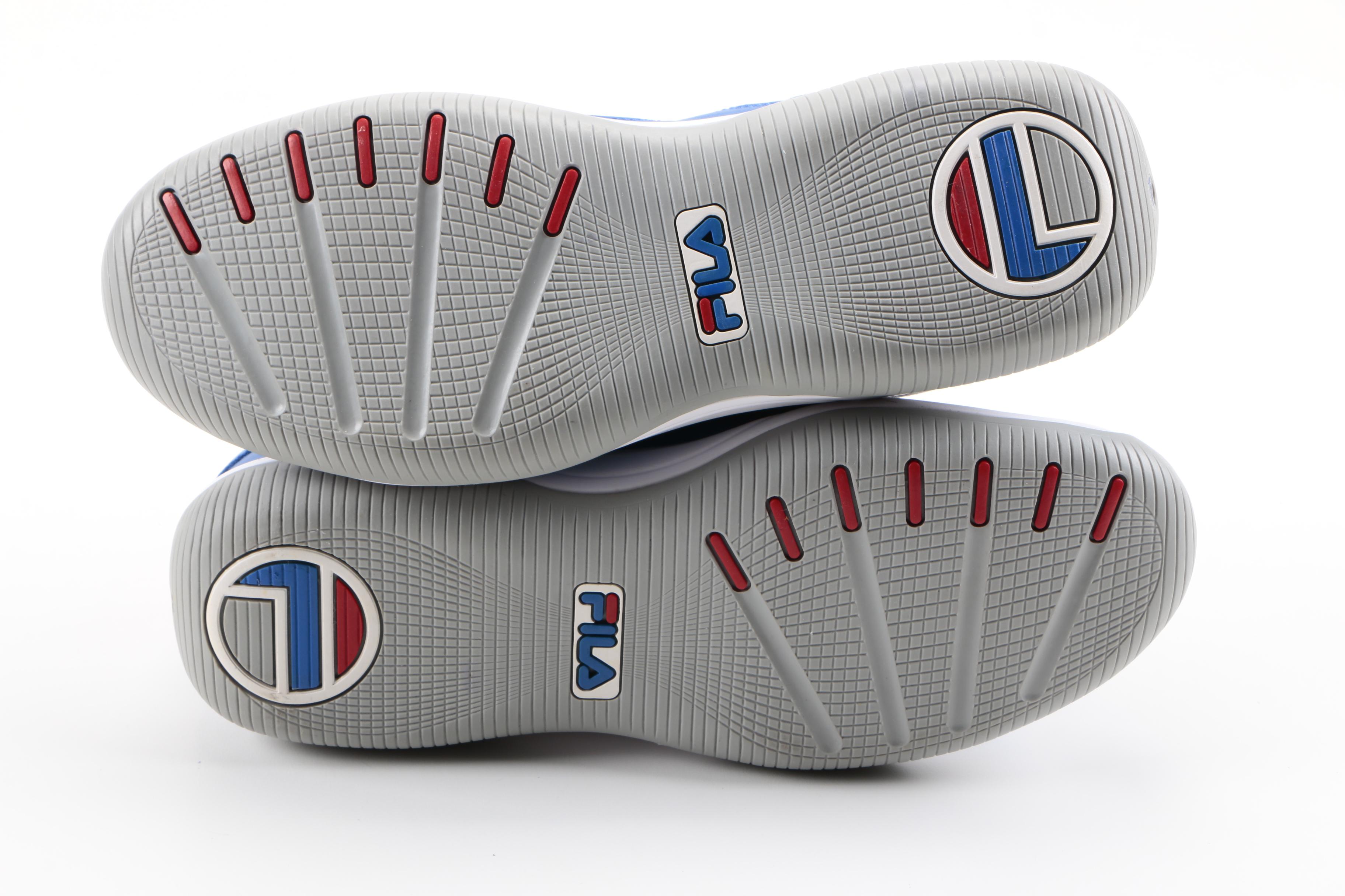 Men's Fila Helmsman Patent Leather Low Basketball Sneakers