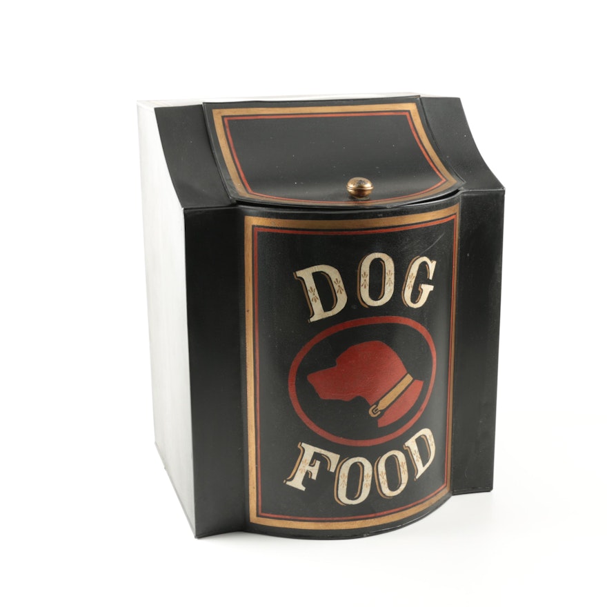 Metal Dog Food Container