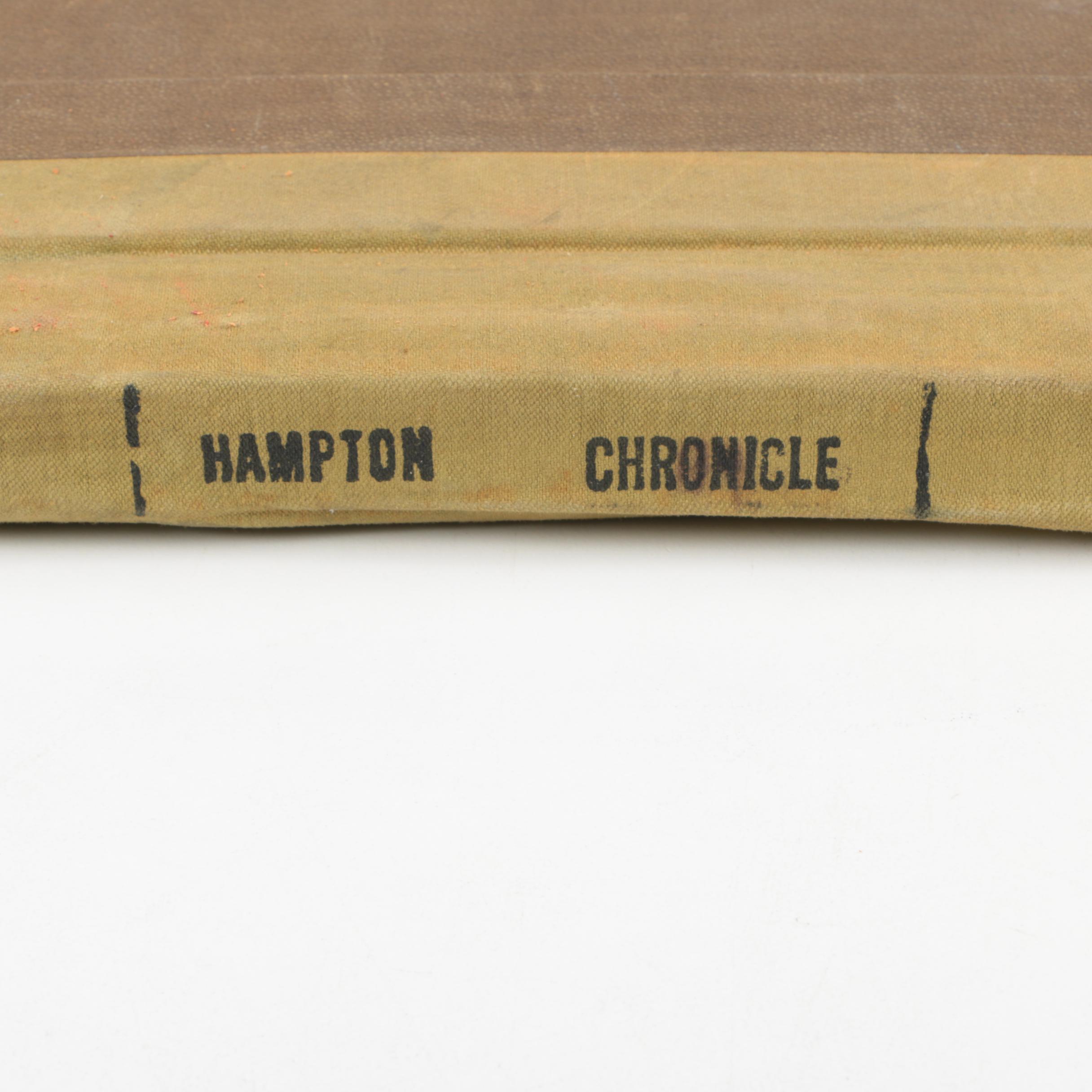 1945 "Hampton Chronicle" Bound Newspaper Collection