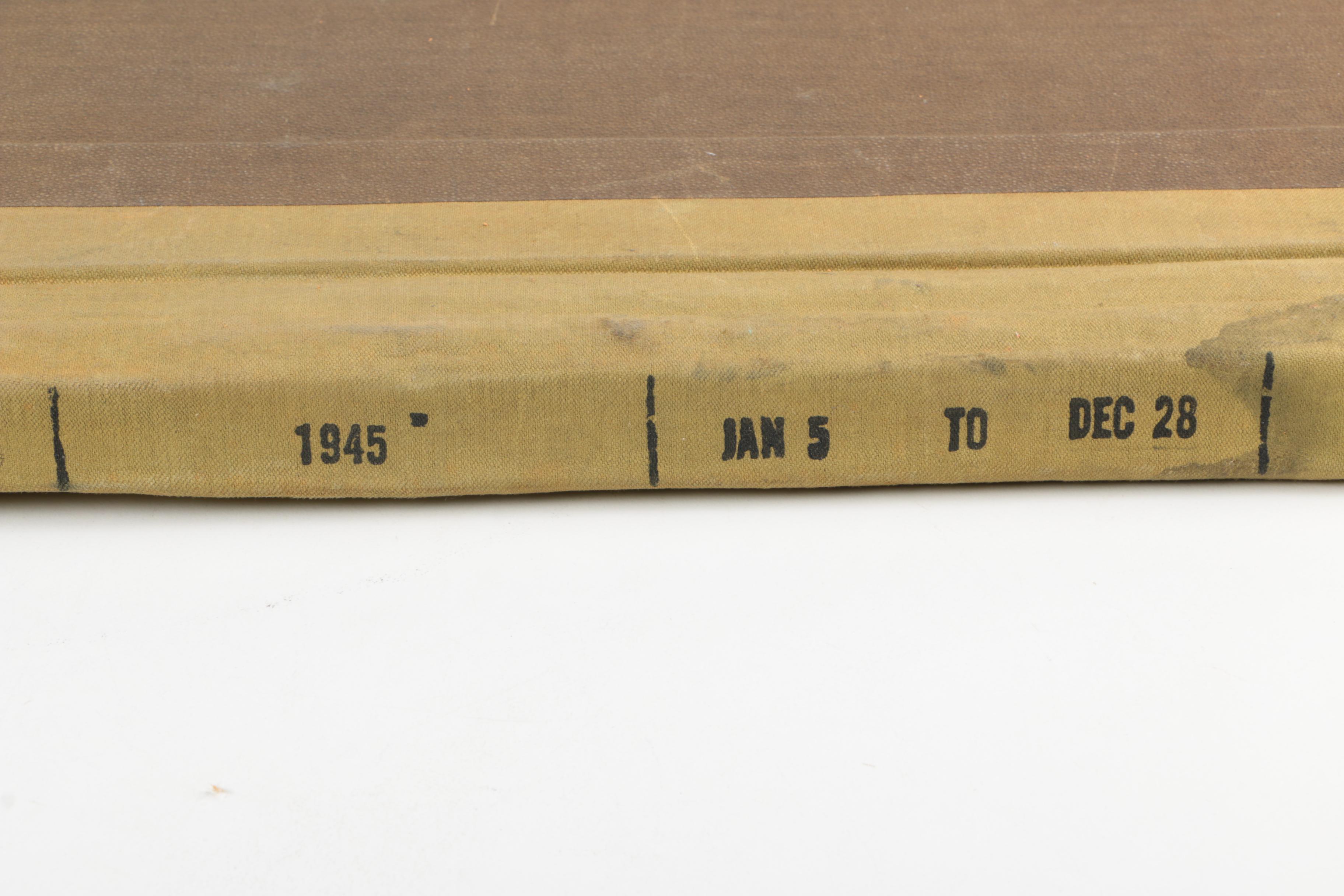 1945 "Hampton Chronicle" Bound Newspaper Collection