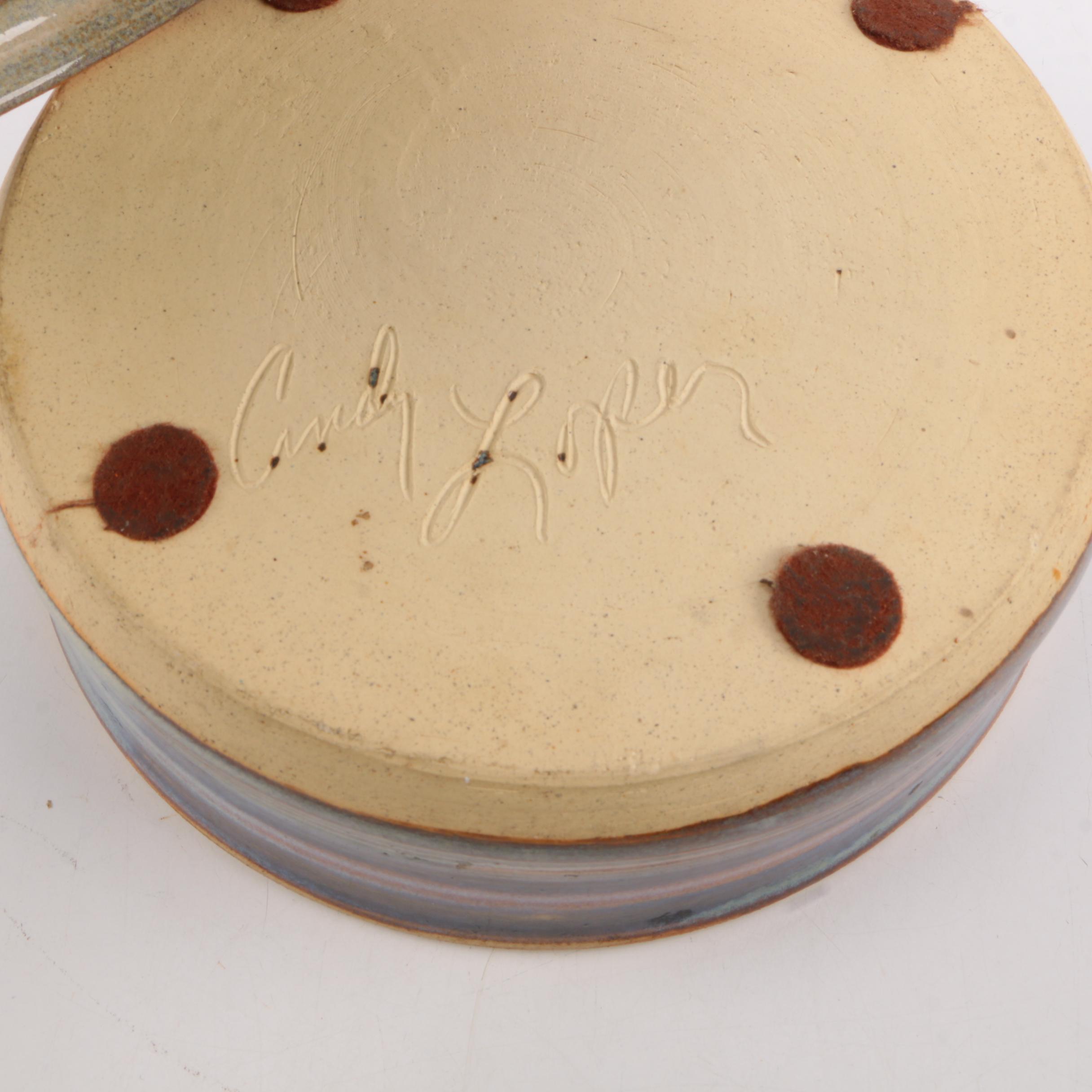 Signed Hand Thrown Stoneware Tableware Featuring Benner