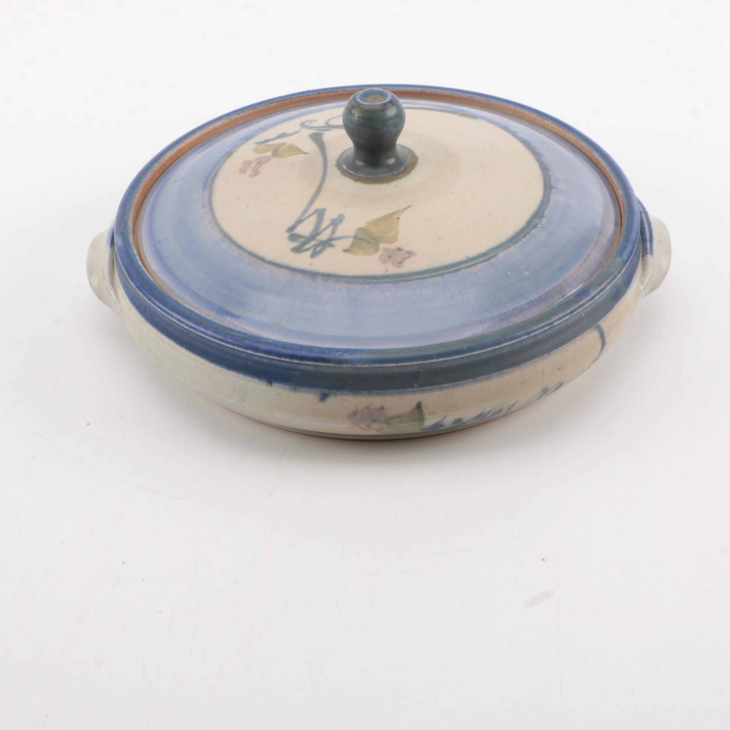 Signed Hand Thrown Stoneware Tableware Featuring Benner