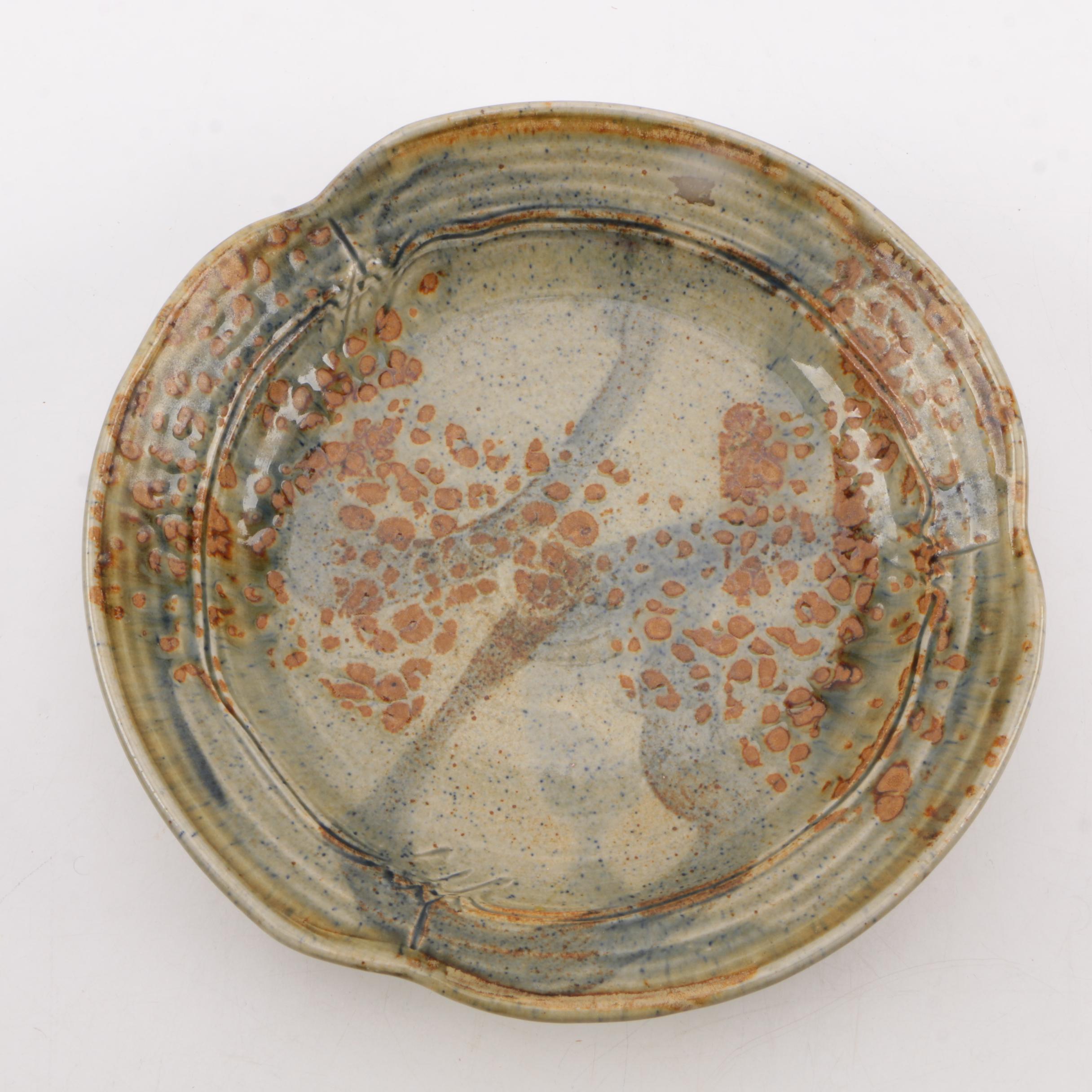 Signed Hand Thrown Stoneware Tableware Featuring Benner