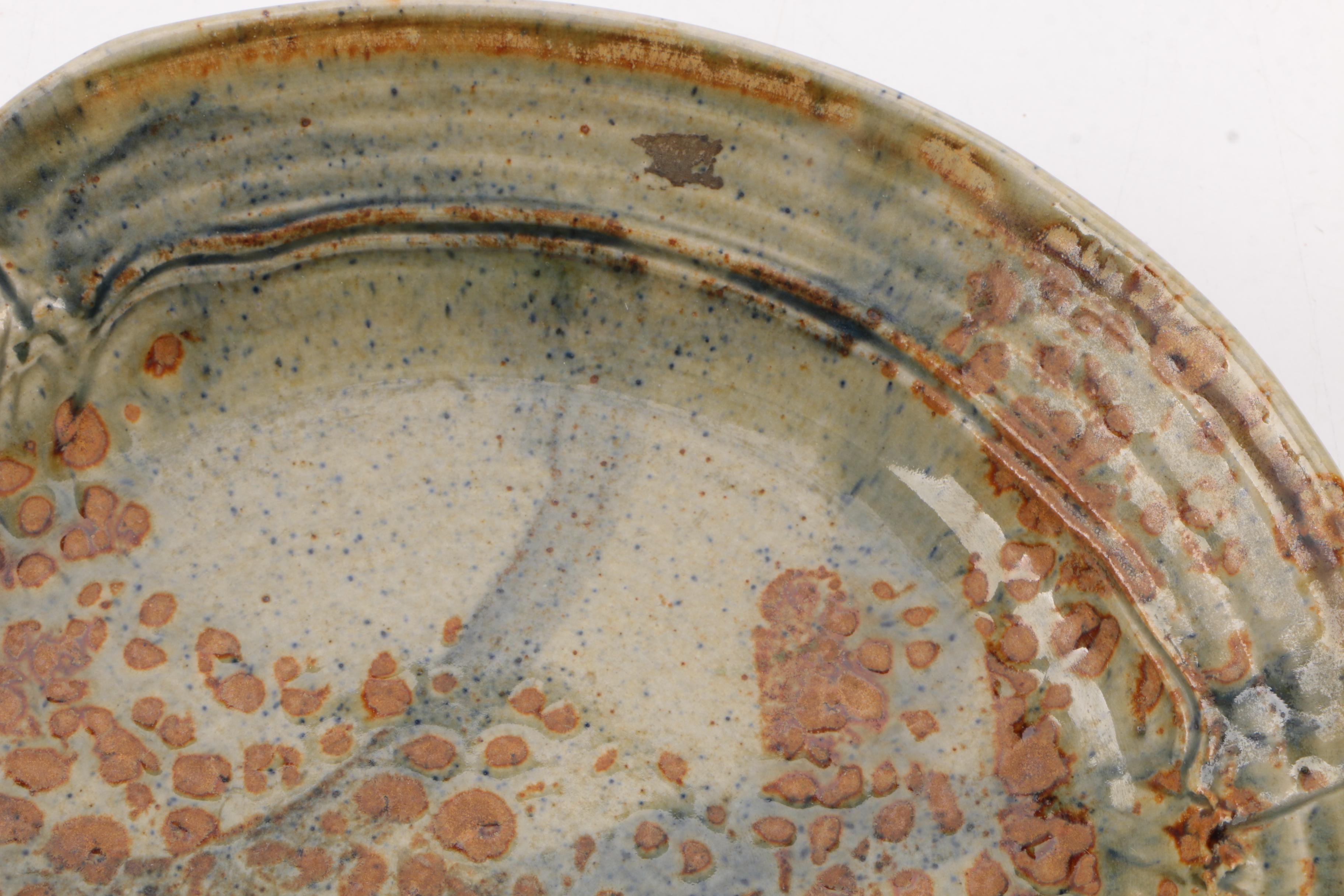 Signed Hand Thrown Stoneware Tableware Featuring Benner