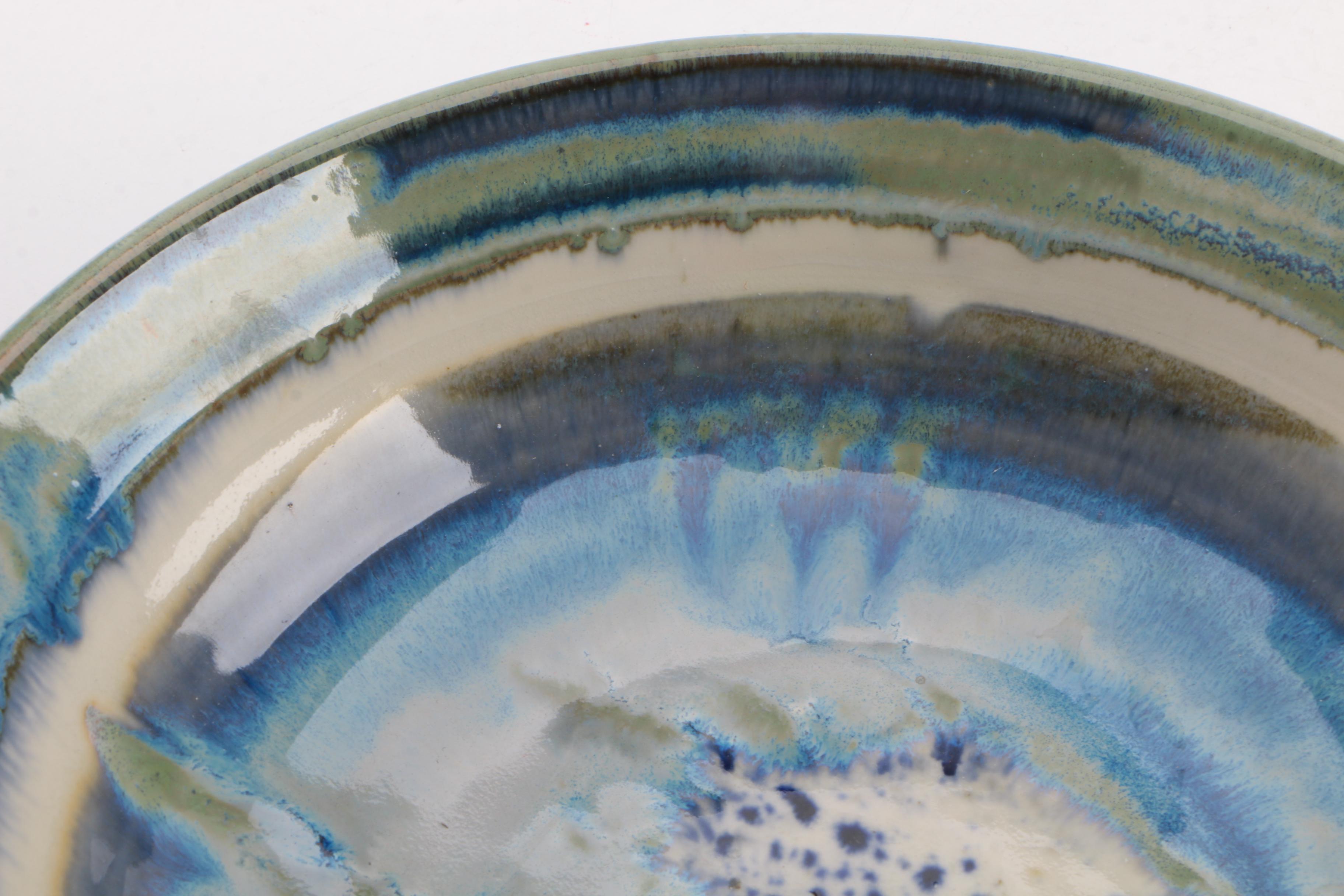 Signed Hand Thrown Stoneware Tableware Featuring Benner