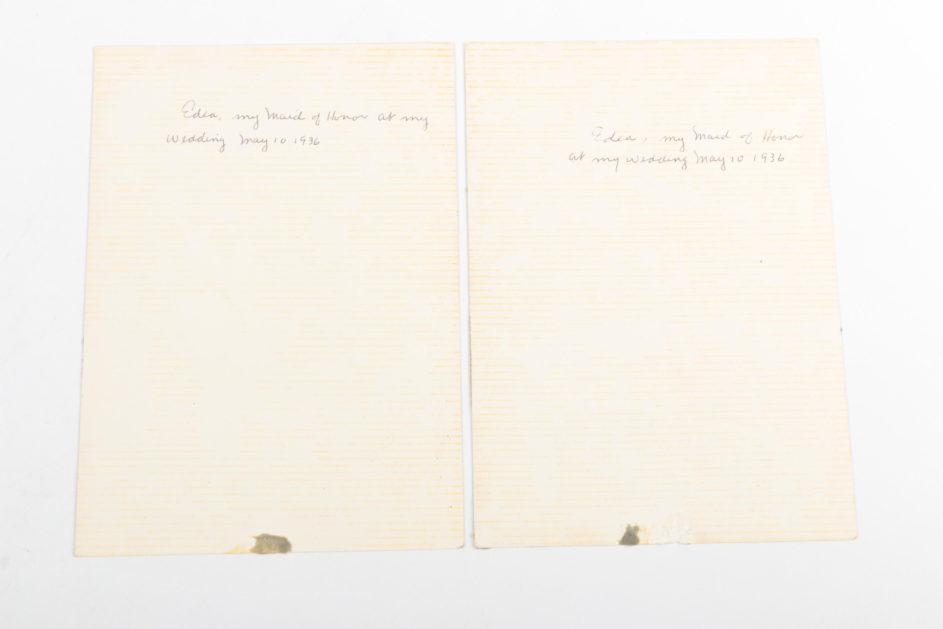 Vintage Wedding Photographs