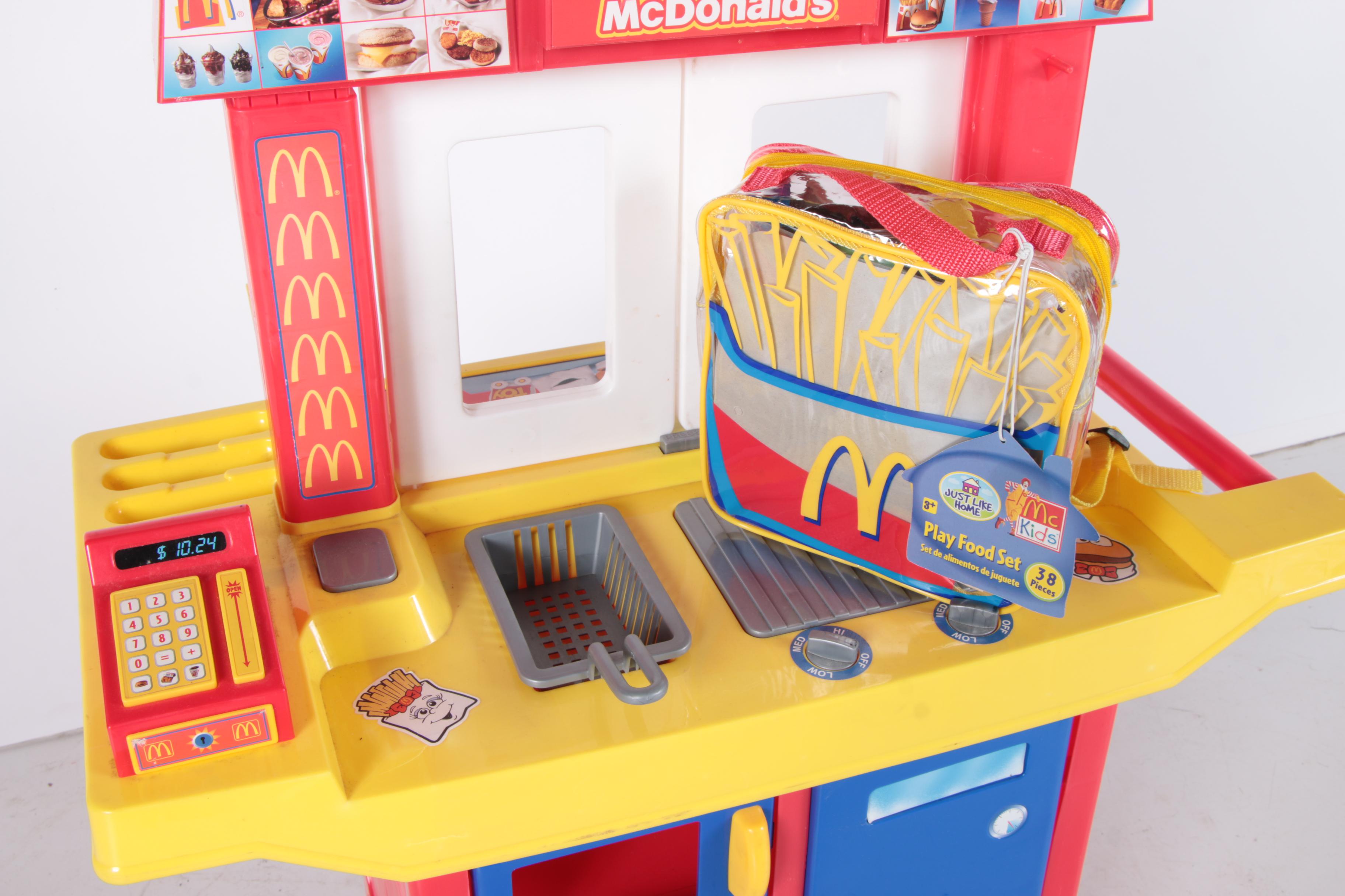 McDonald's Children's Play Kitchen Set and Backpack