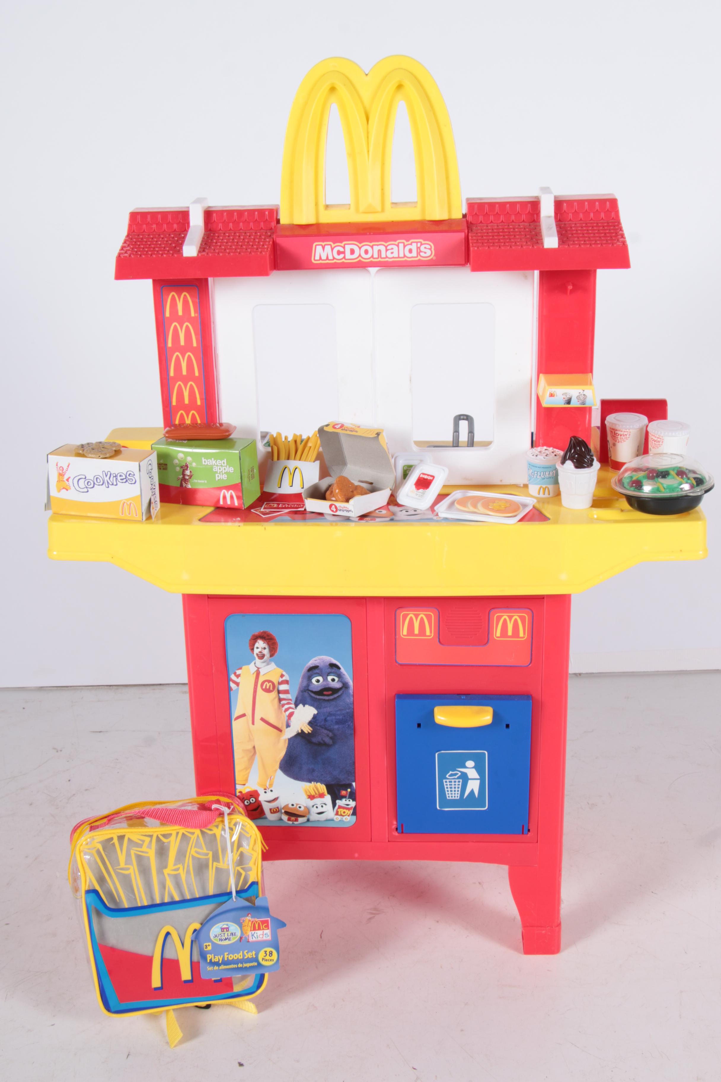 McDonald's Children's Play Kitchen Set and Backpack
