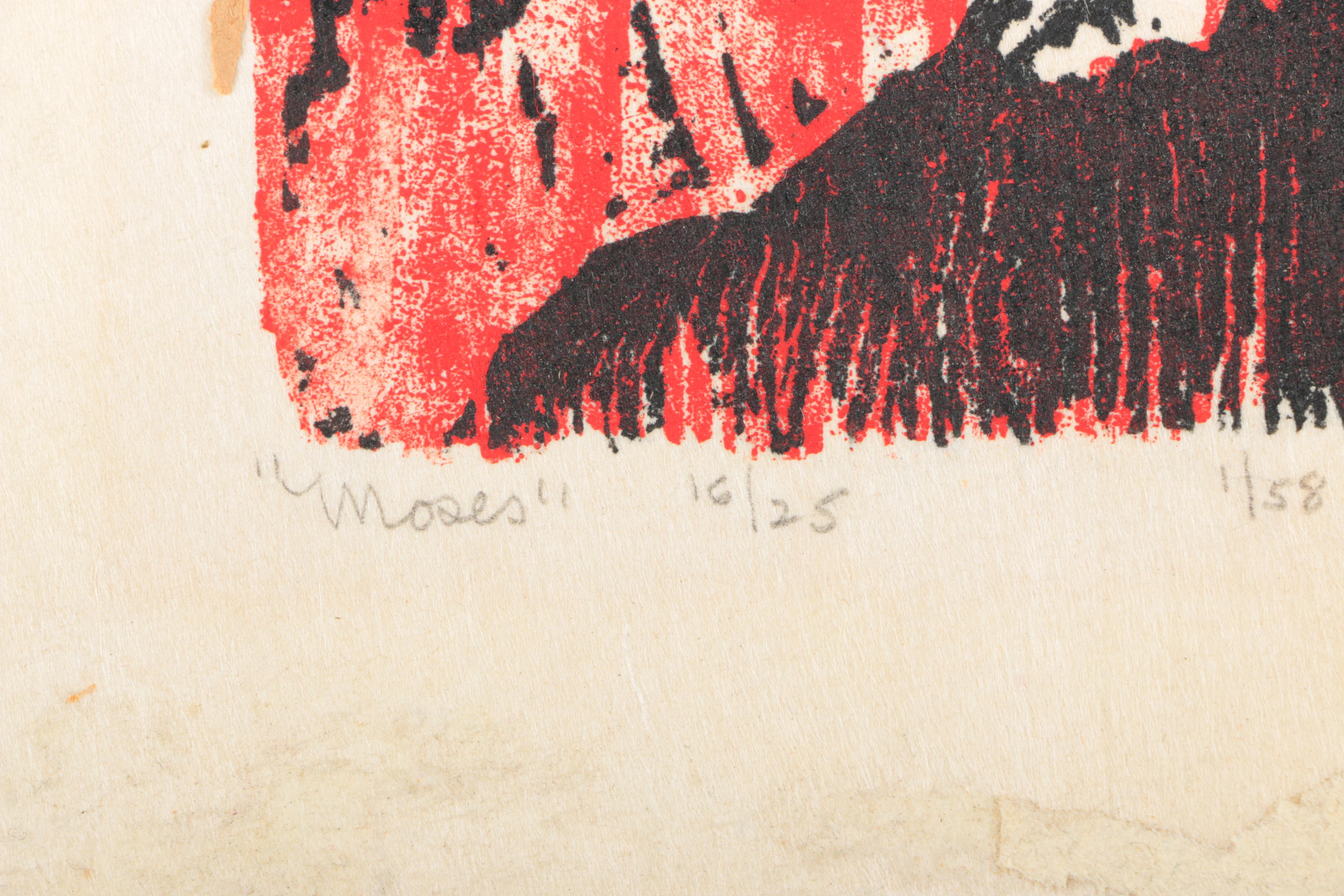 Prints Including Frances Besner Newman's Limited Edition "Moses"