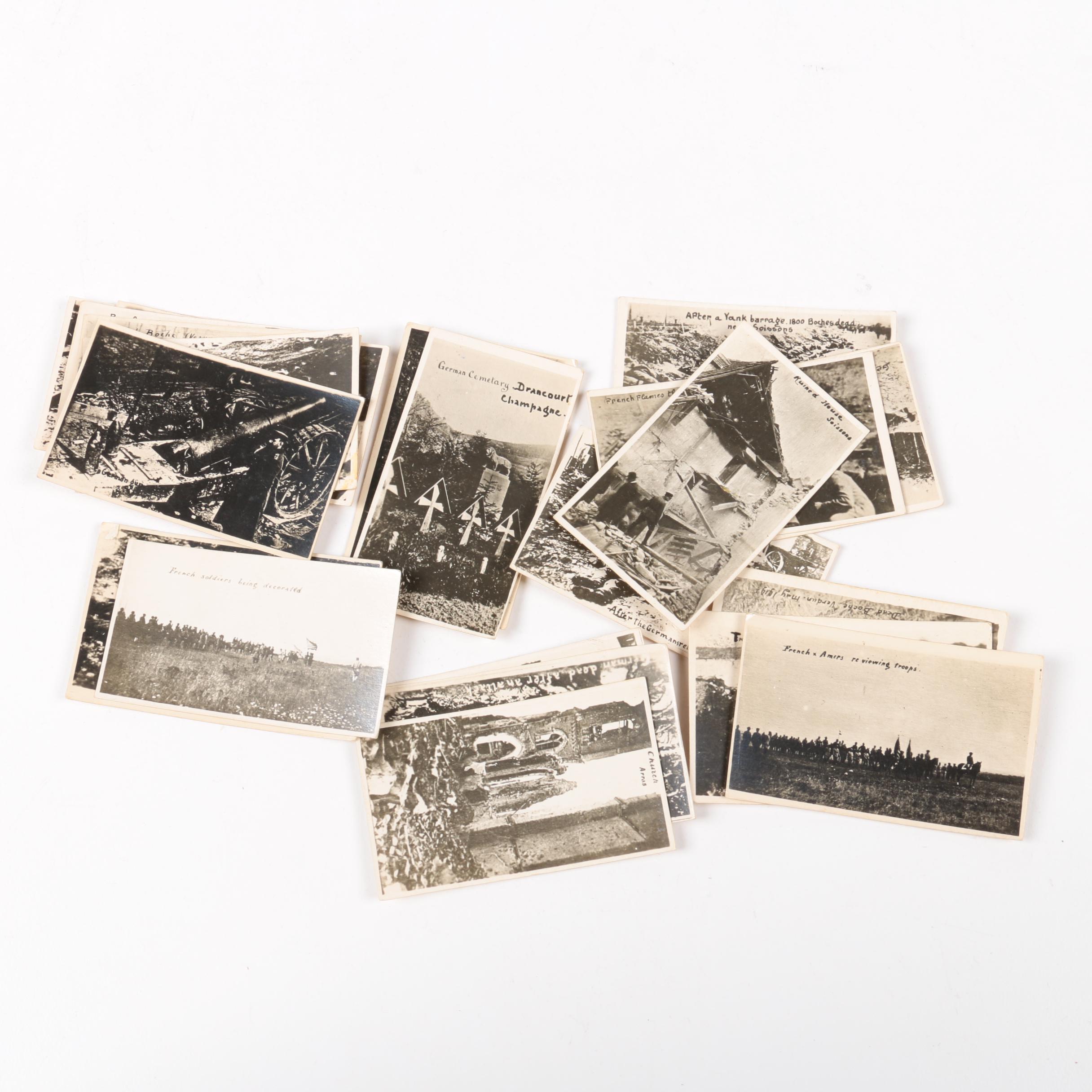 War Memorabilia Including Photographs and Framed Ambrotype