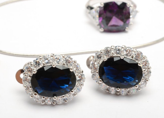 Sterling Silver Jewelry With Colored Stones