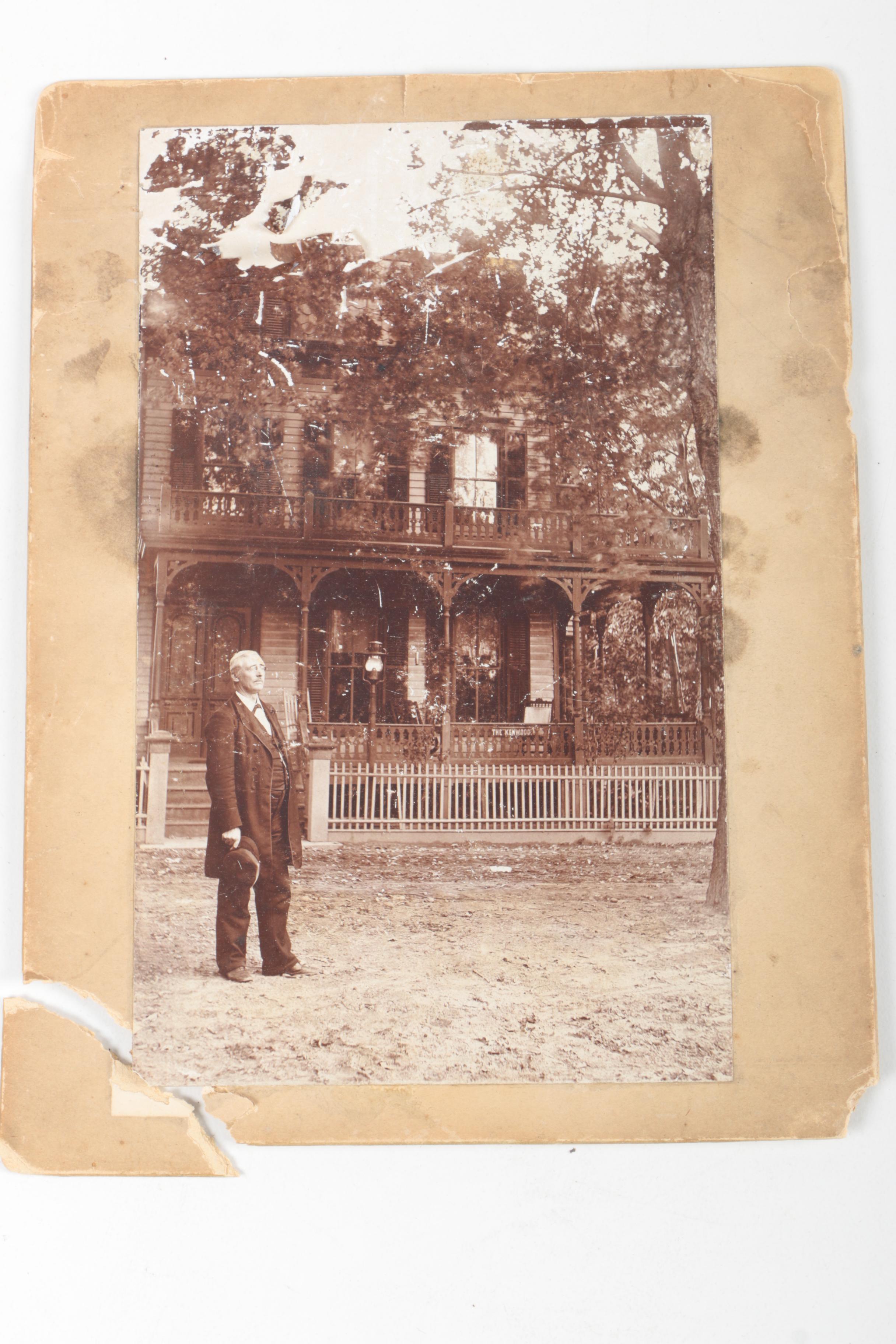 Vintage Photographs of Houses and Groups of People