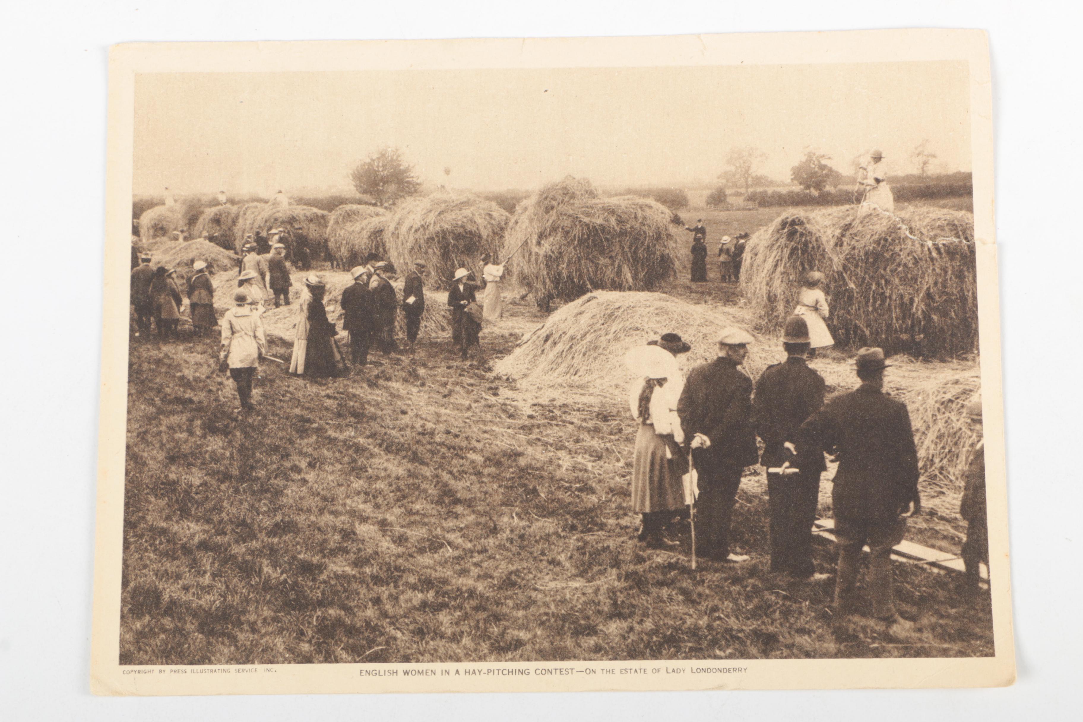 Vintage Photographs of Houses and Groups of People