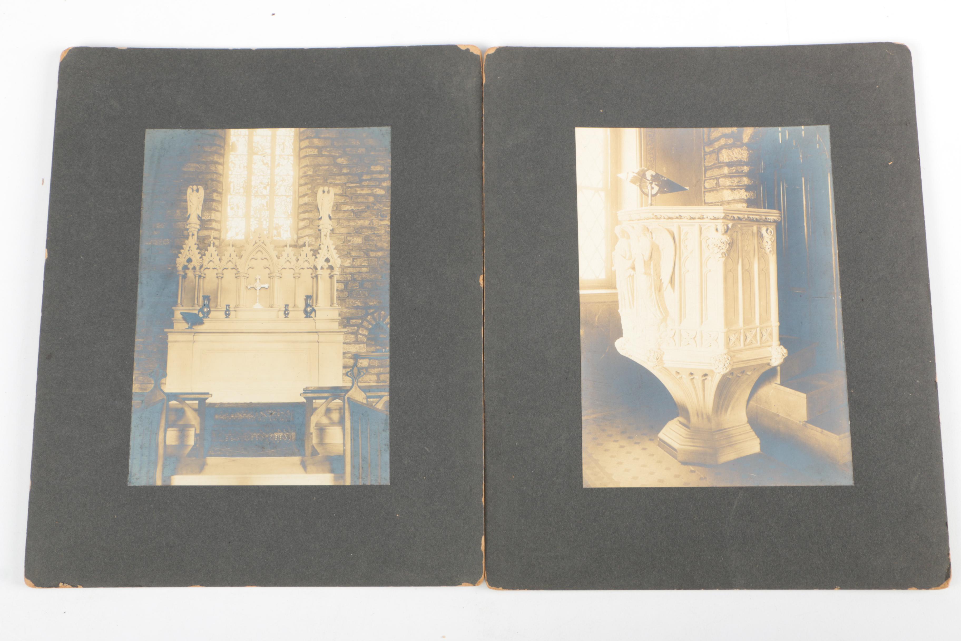 Vintage Photographs of Houses and Groups of People