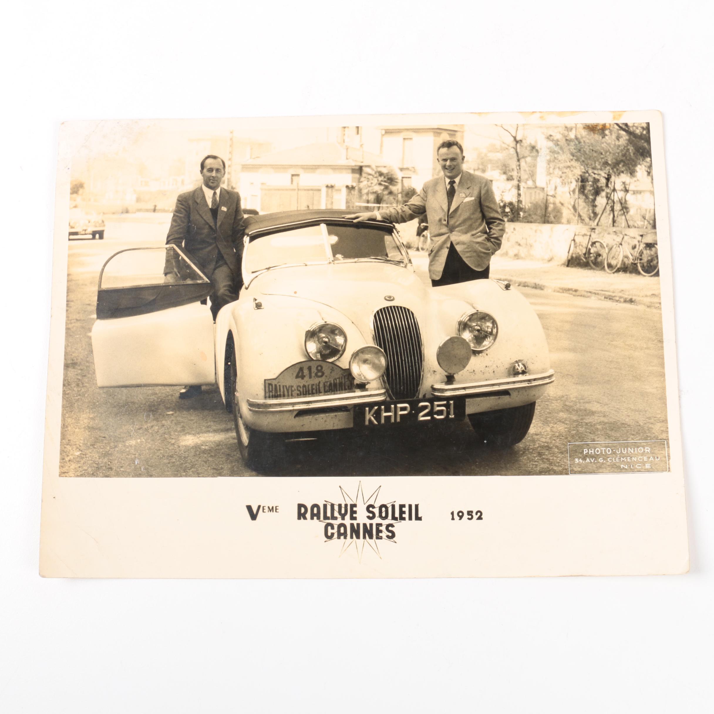 Photograph from the 1952 Rallye Soleil Cannes and Automobile Books
