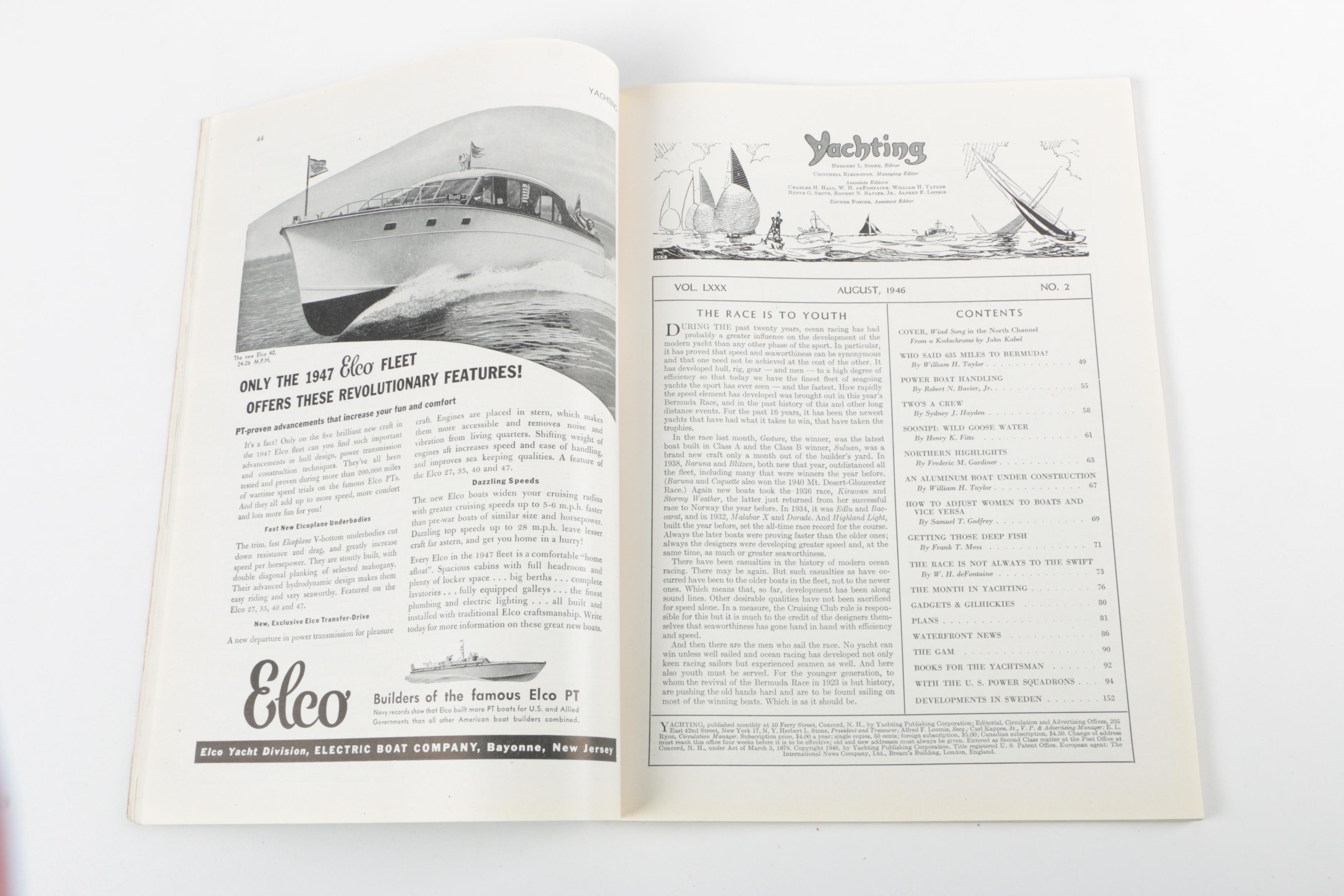 1940s "Yachting" Magazines