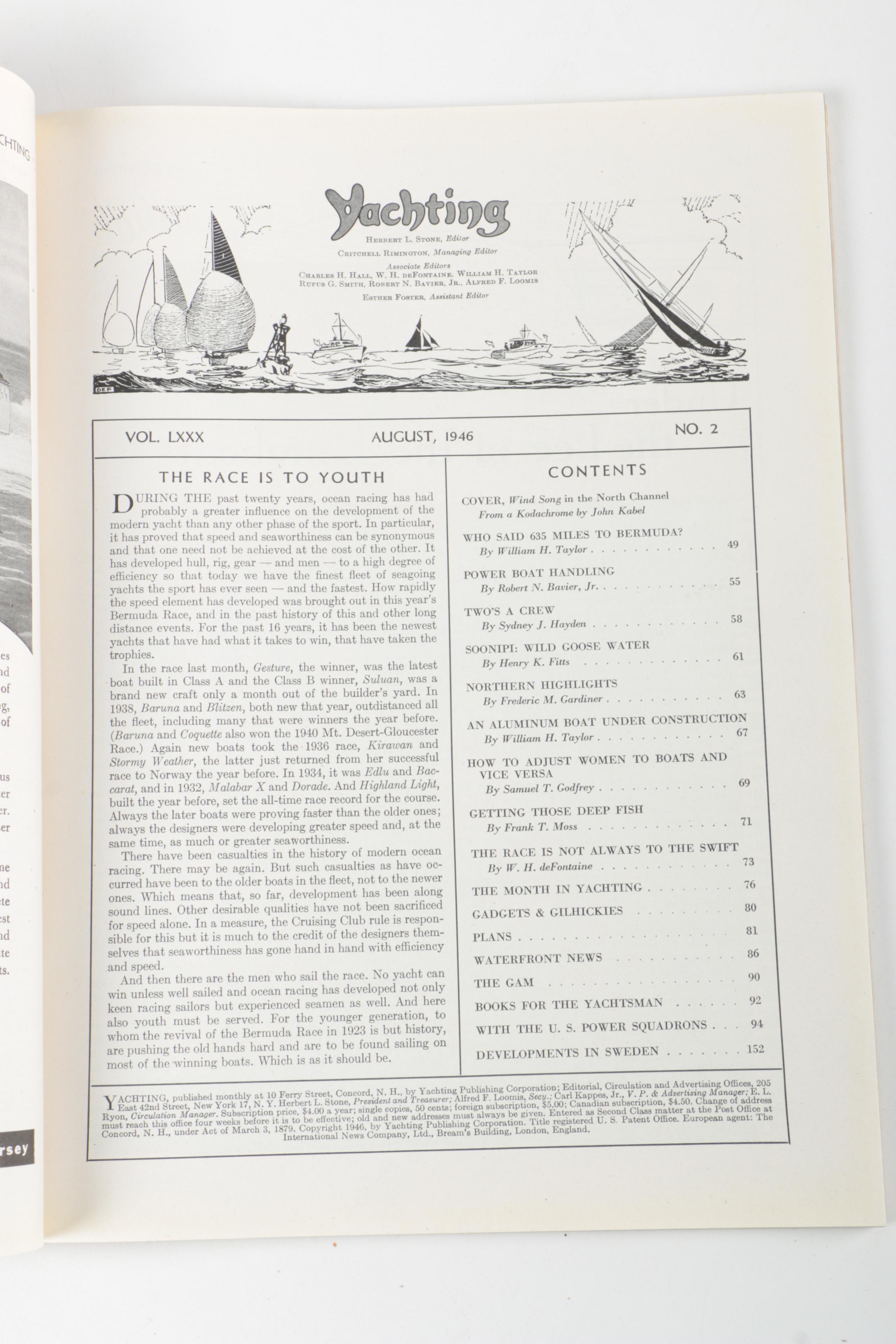 1940s "Yachting" Magazines