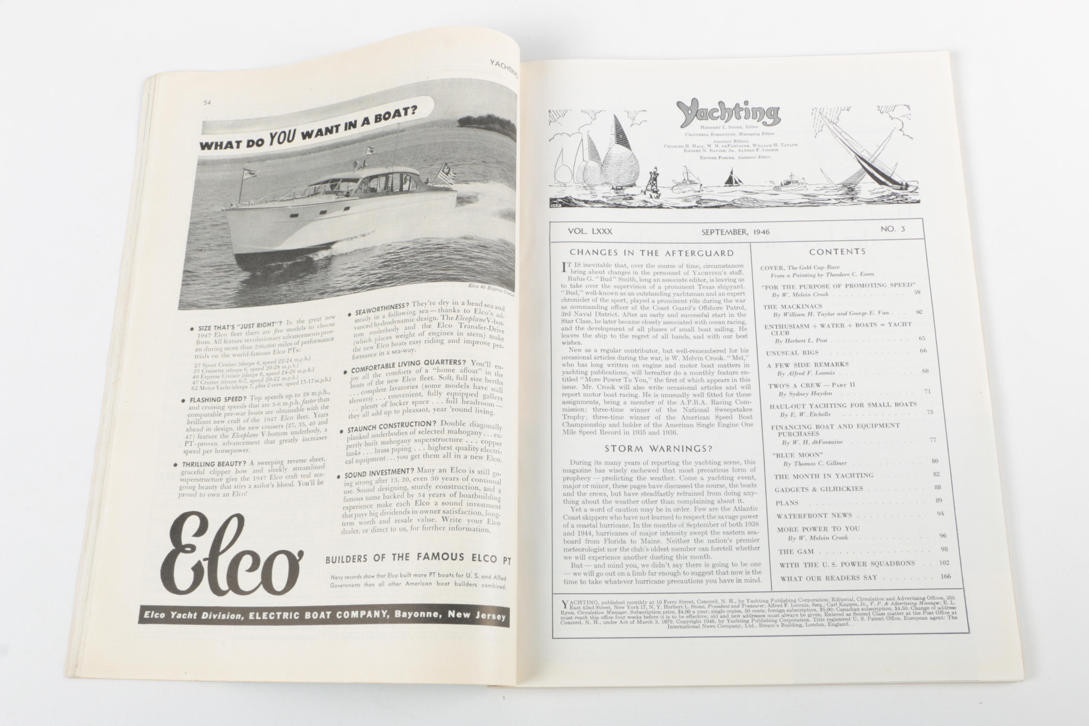 1940s "Yachting" Magazines