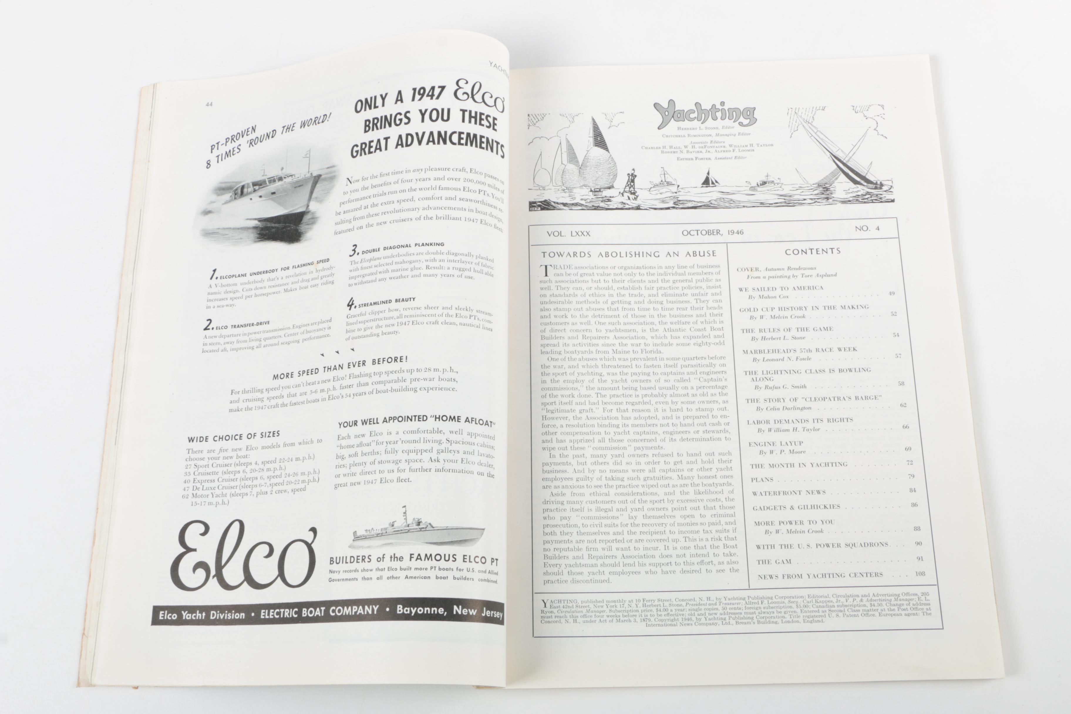 1940s "Yachting" Magazines