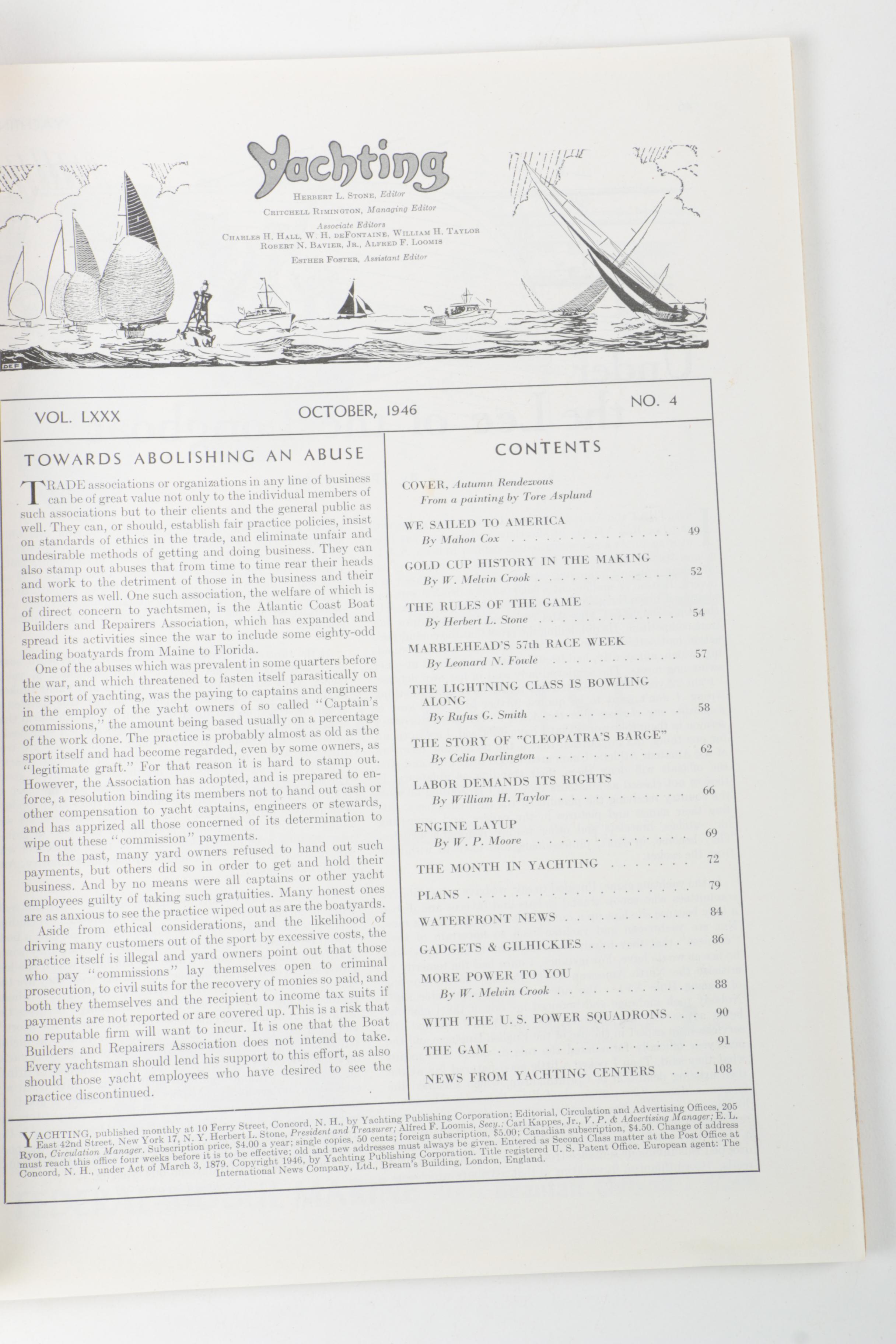 1940s "Yachting" Magazines