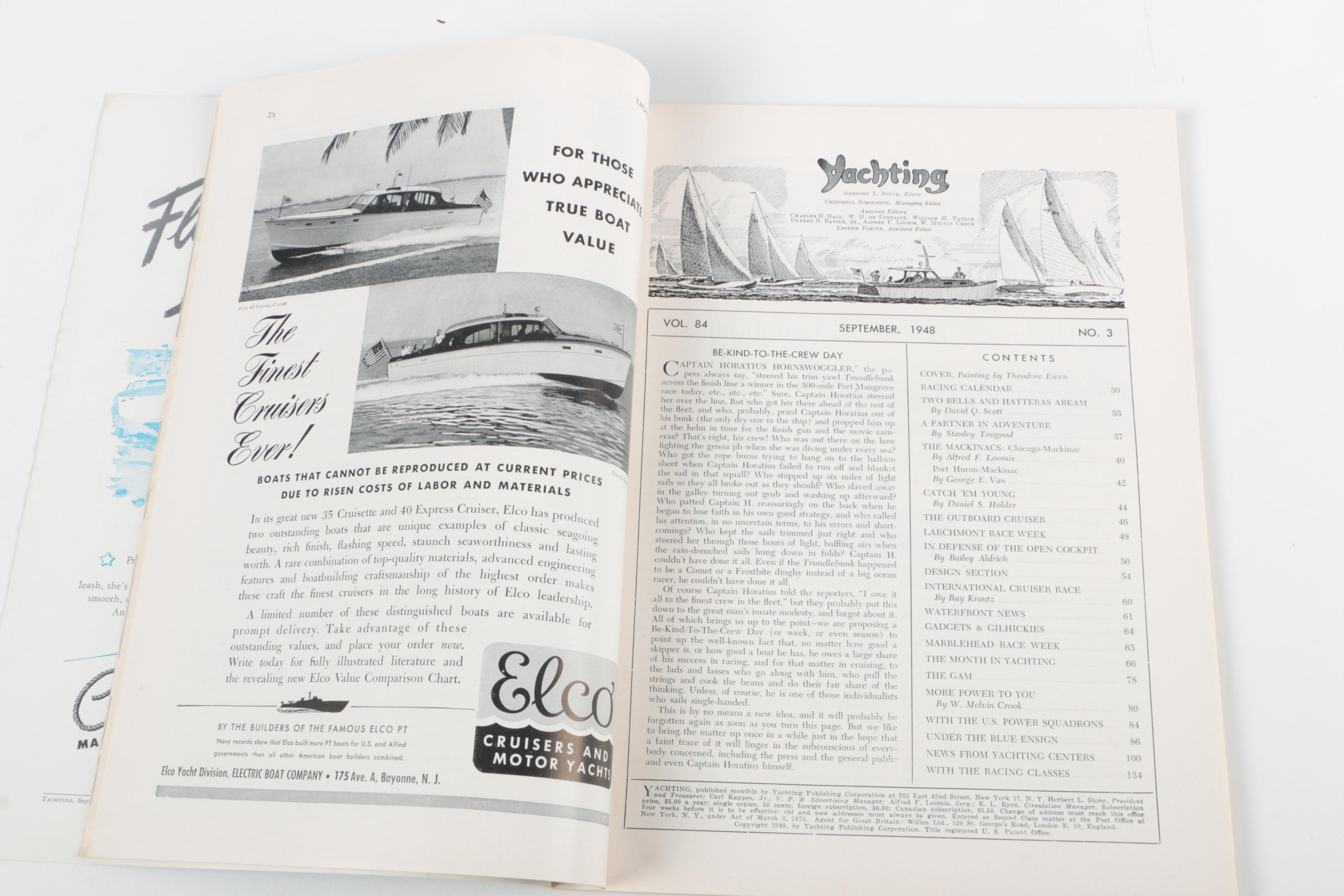 1940s "Yachting" Magazines