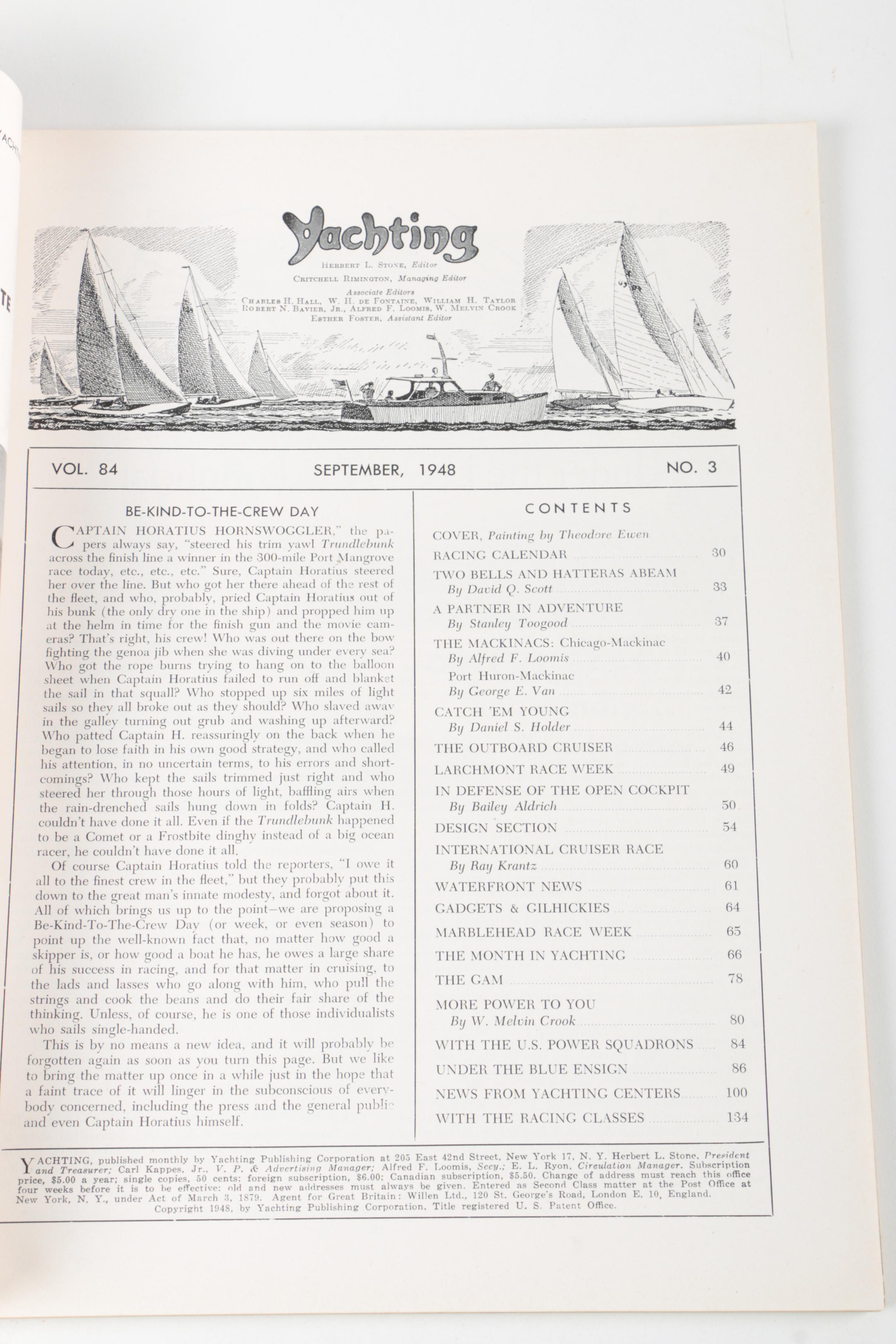 1940s "Yachting" Magazines