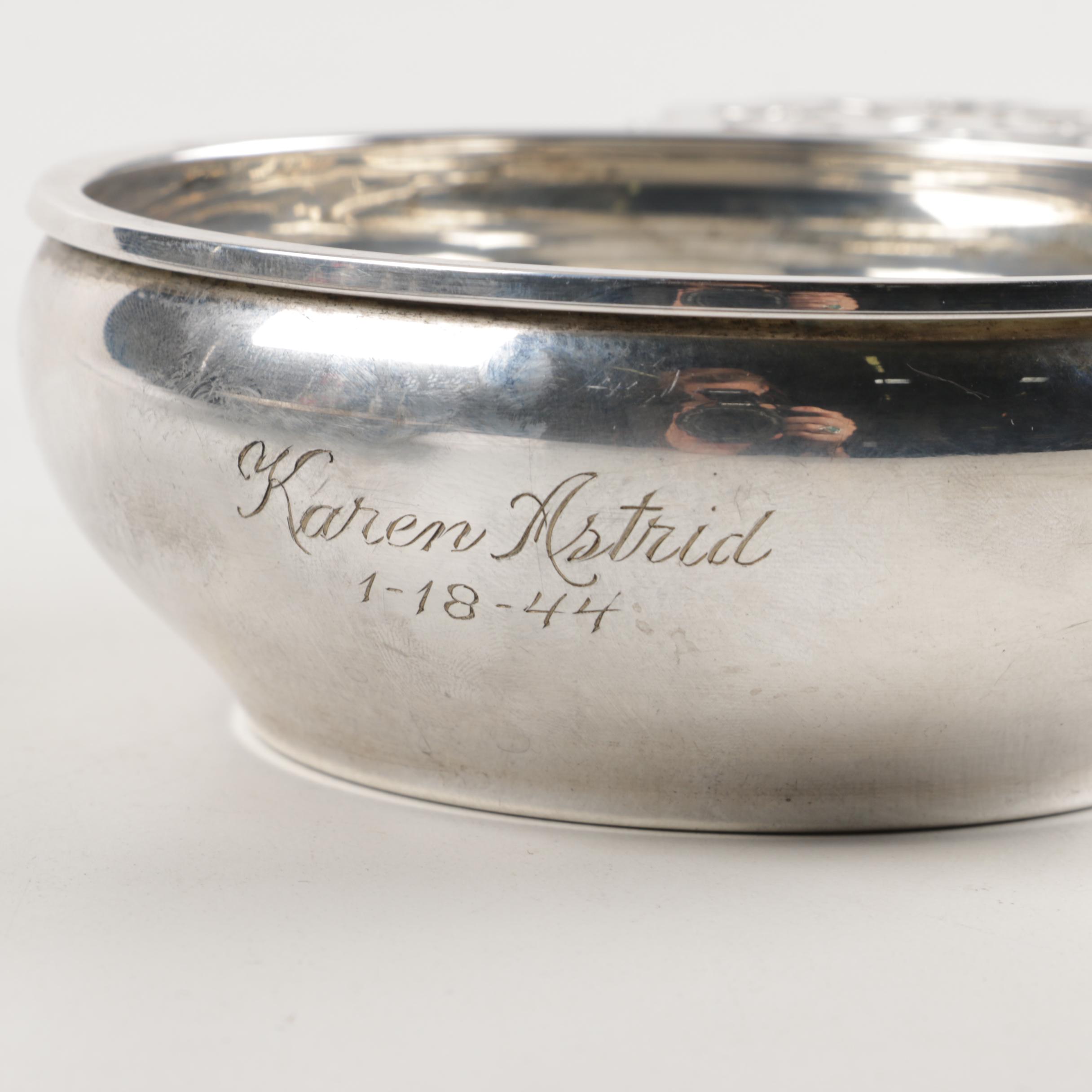 Mueck -Carey Co. Sterling Silver Porringer