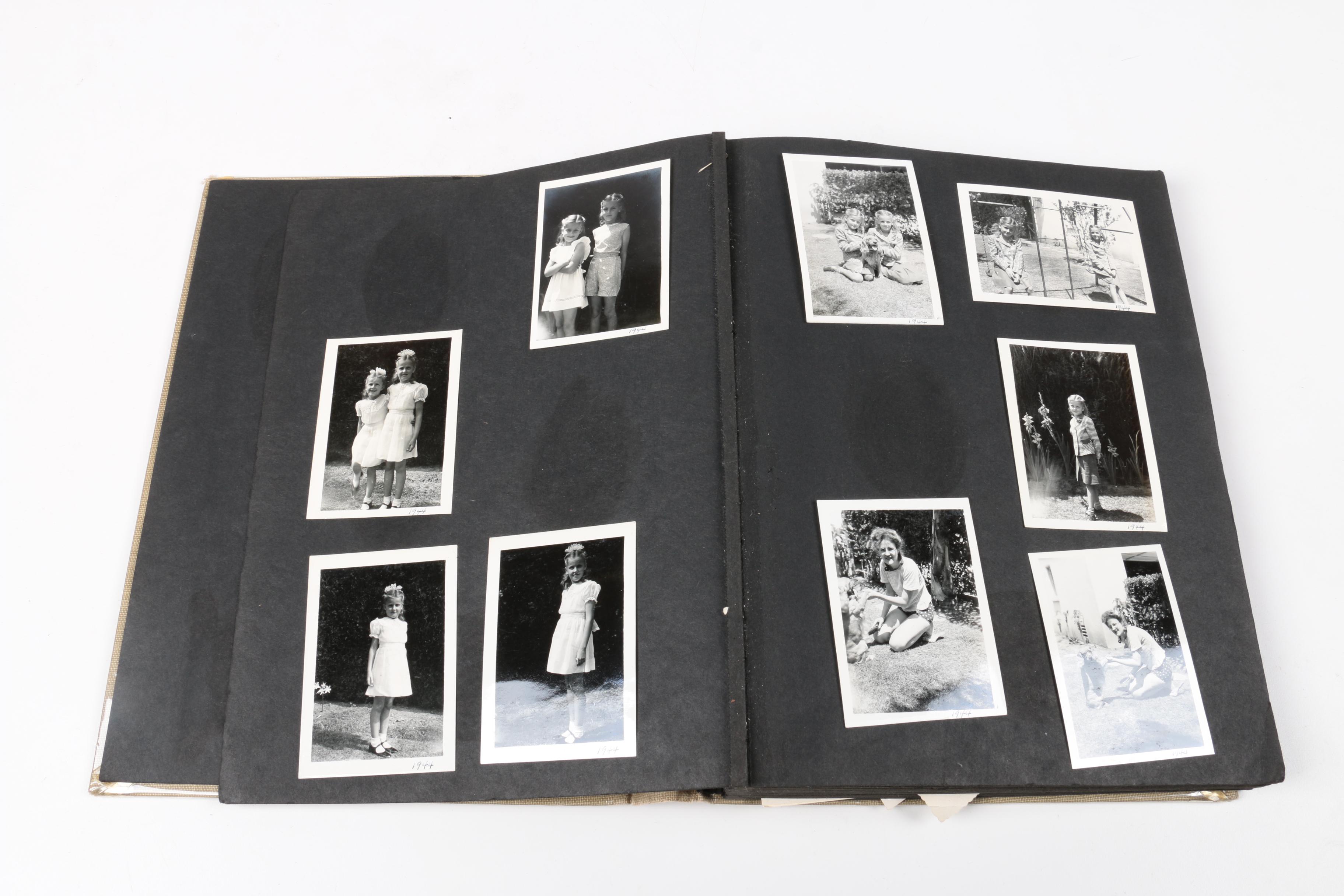 Vintage Photo Album with Family Photographs