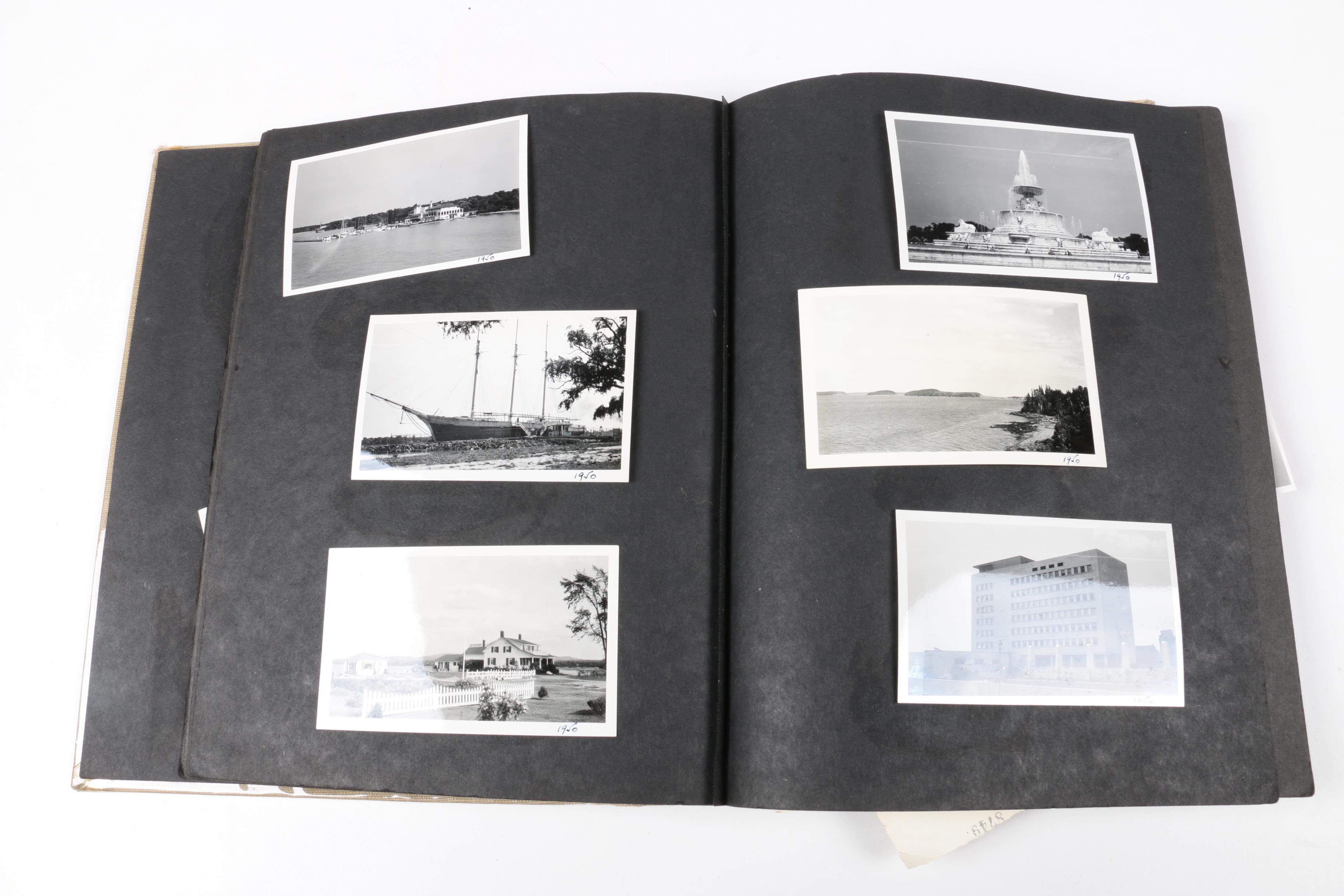 Vintage Photo Album with Family Photographs