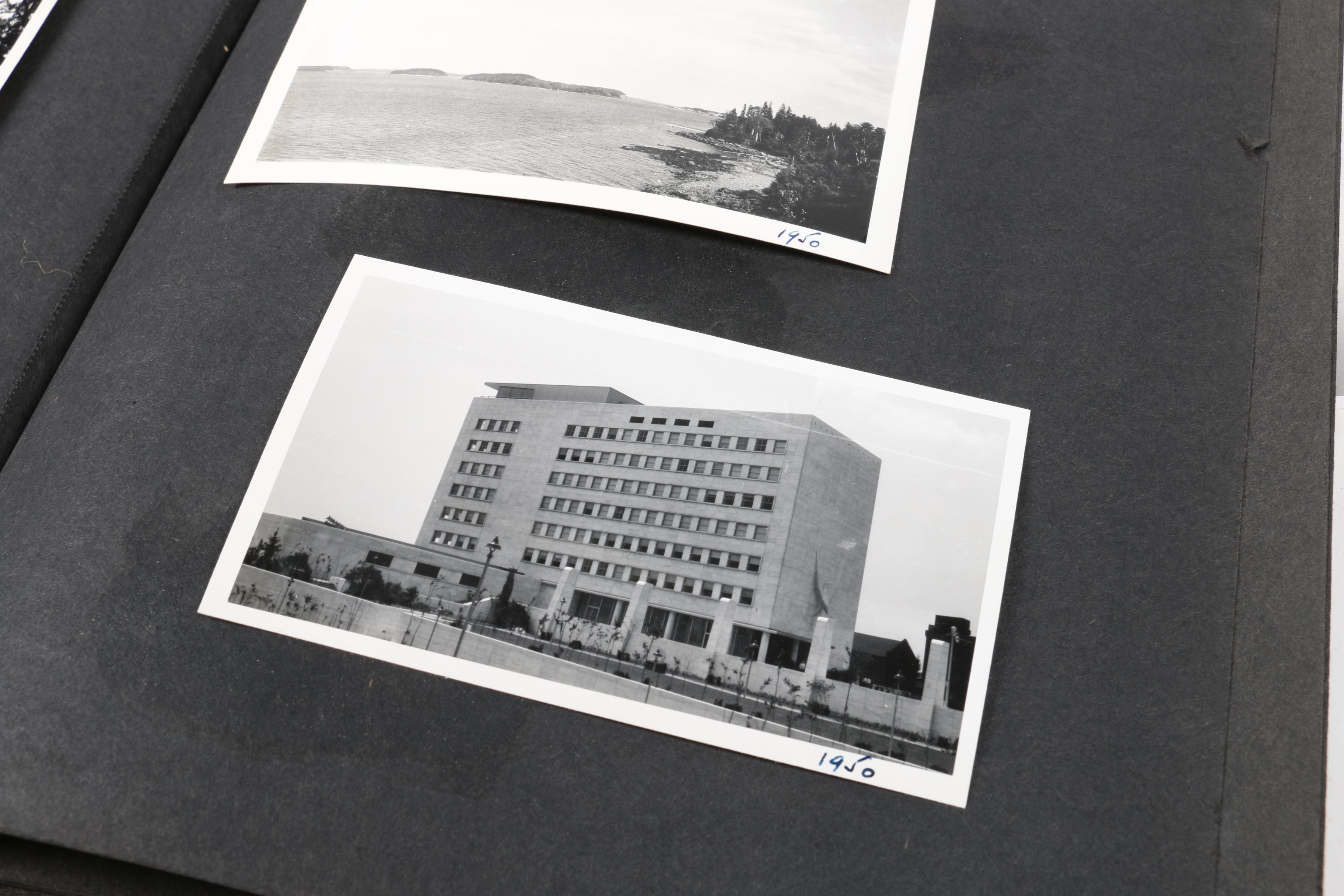 Vintage Photo Album with Family Photographs