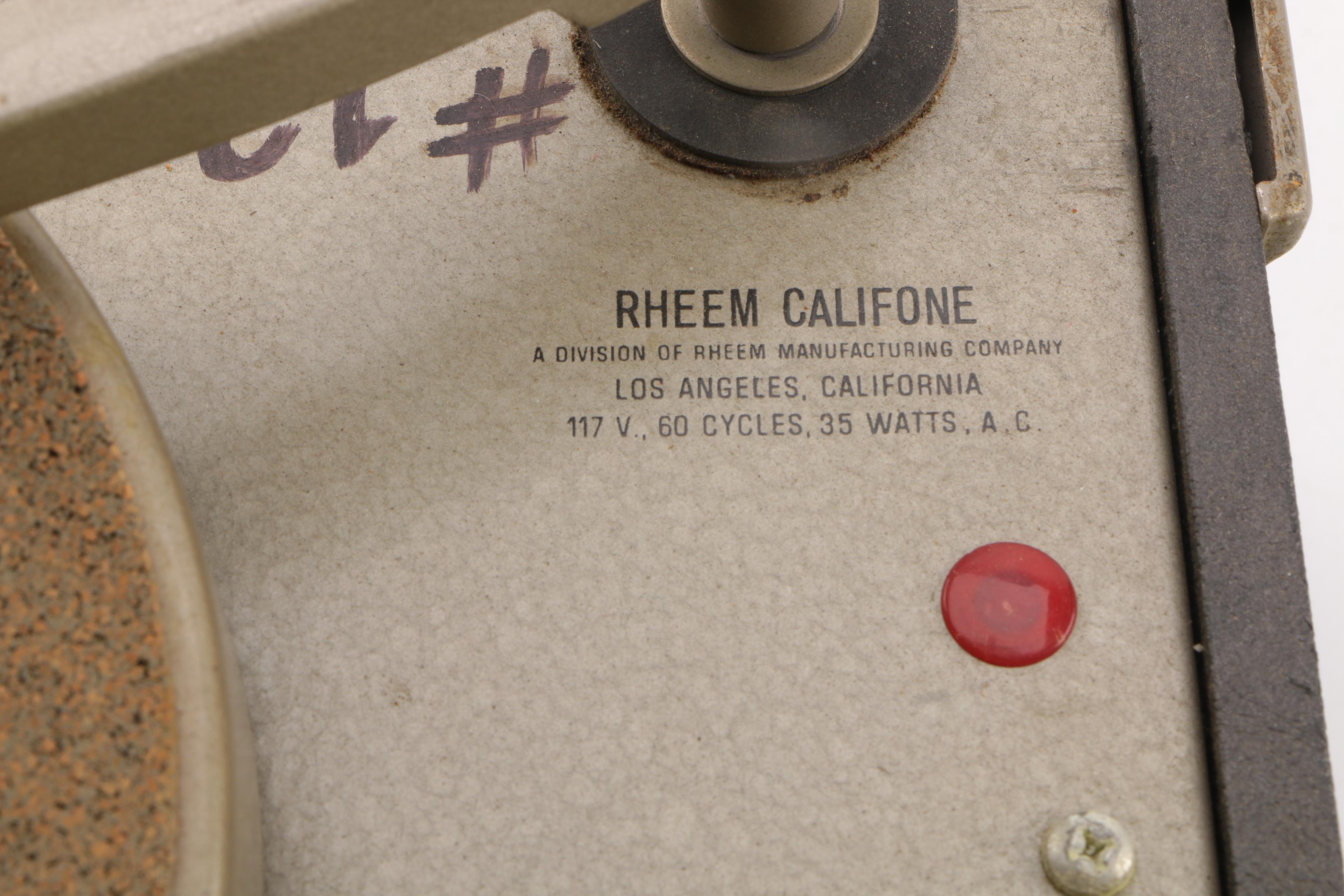 Rheem Califone Vintage Turntable